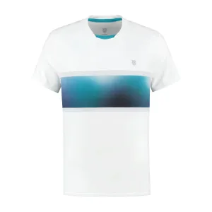 104241-169 | MENS HYPERCOURT EXPRESS CREW TEE 2 | WHITE / ALGIERS BLUE