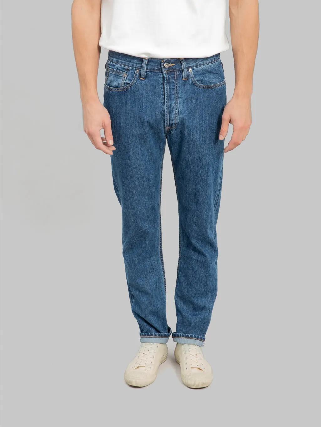 3sixteen CT-101xs Stonewashed Indigo Selvedge Classic Tapered Jeans (2024 Version)