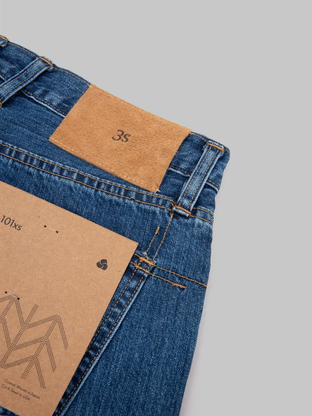 3sixteen CT-101xs Stonewashed Indigo Selvedge Classic Tapered Jeans (2024 Version)