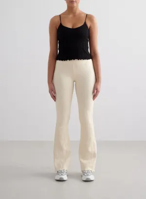 Almond White Tulip Flare Tights