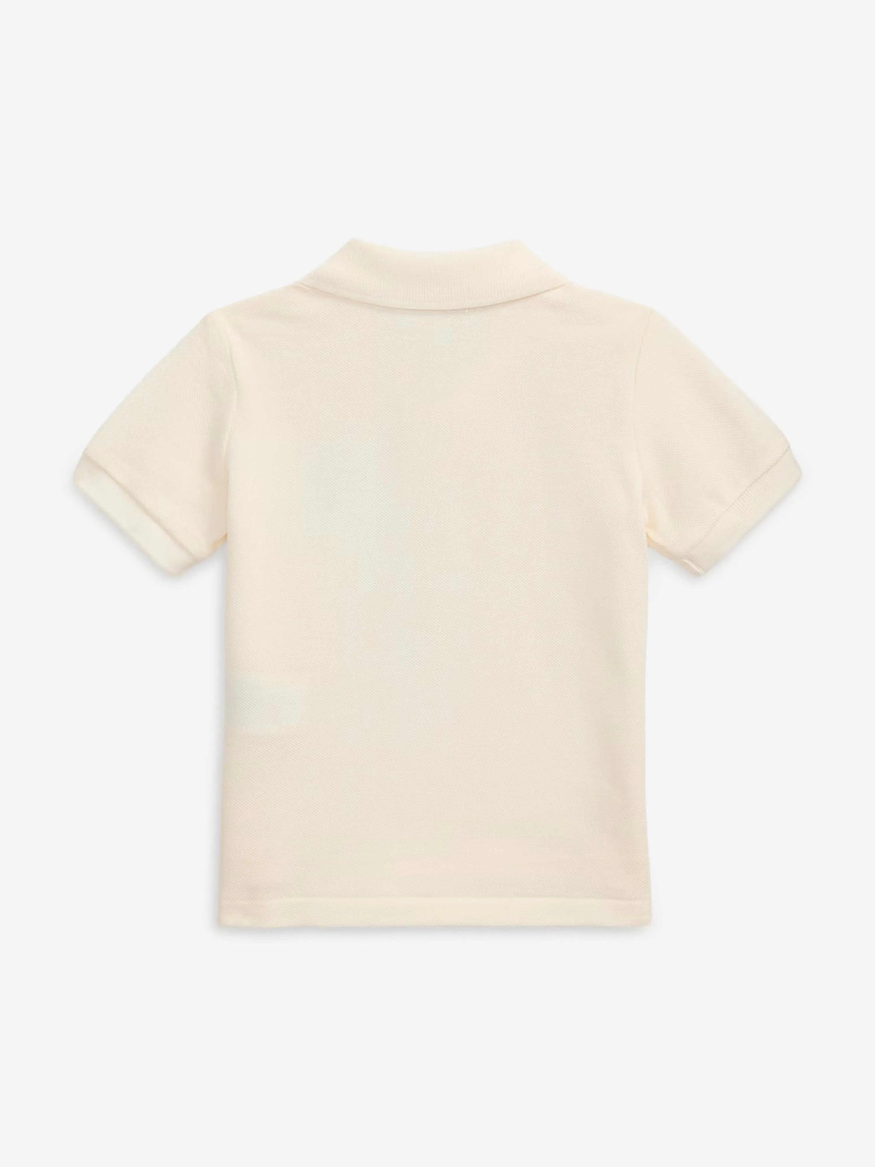 Baby Boys Bear Polo Shirt in Ivory