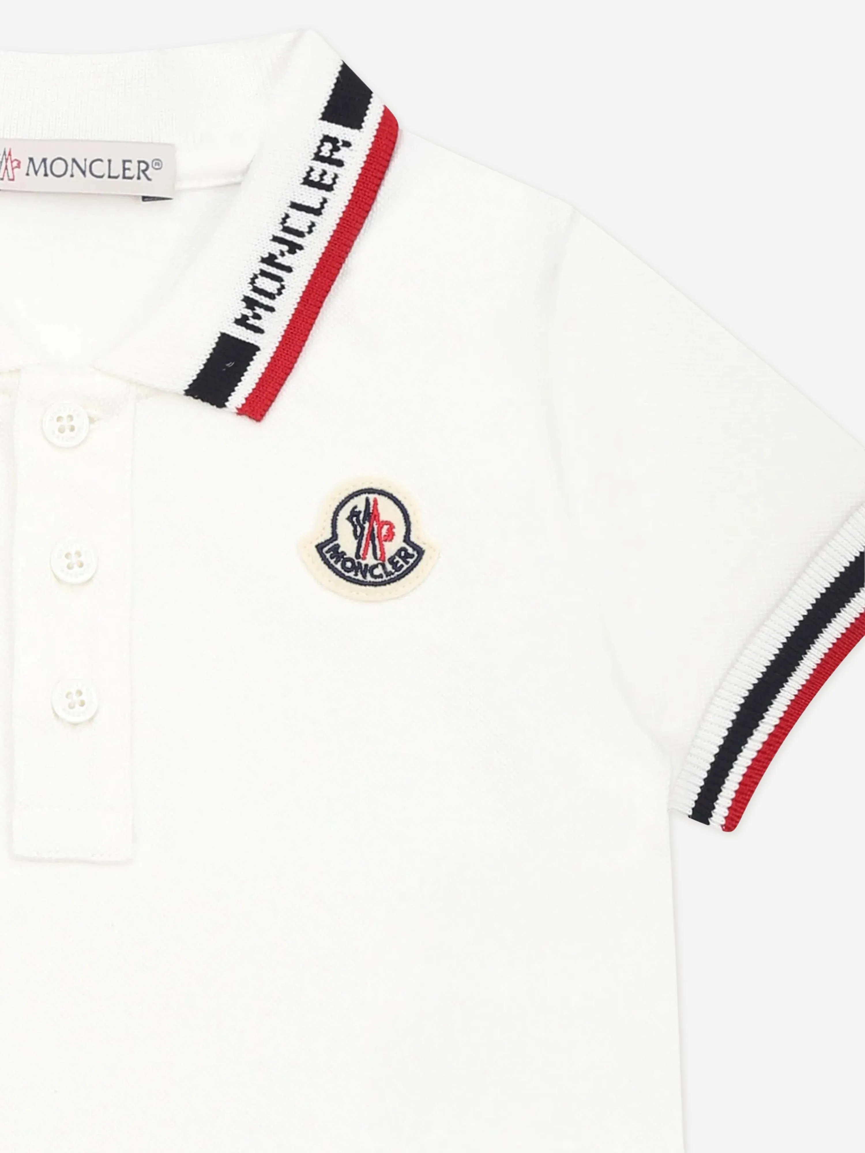 Baby Boys Logo Polo Shirt in White