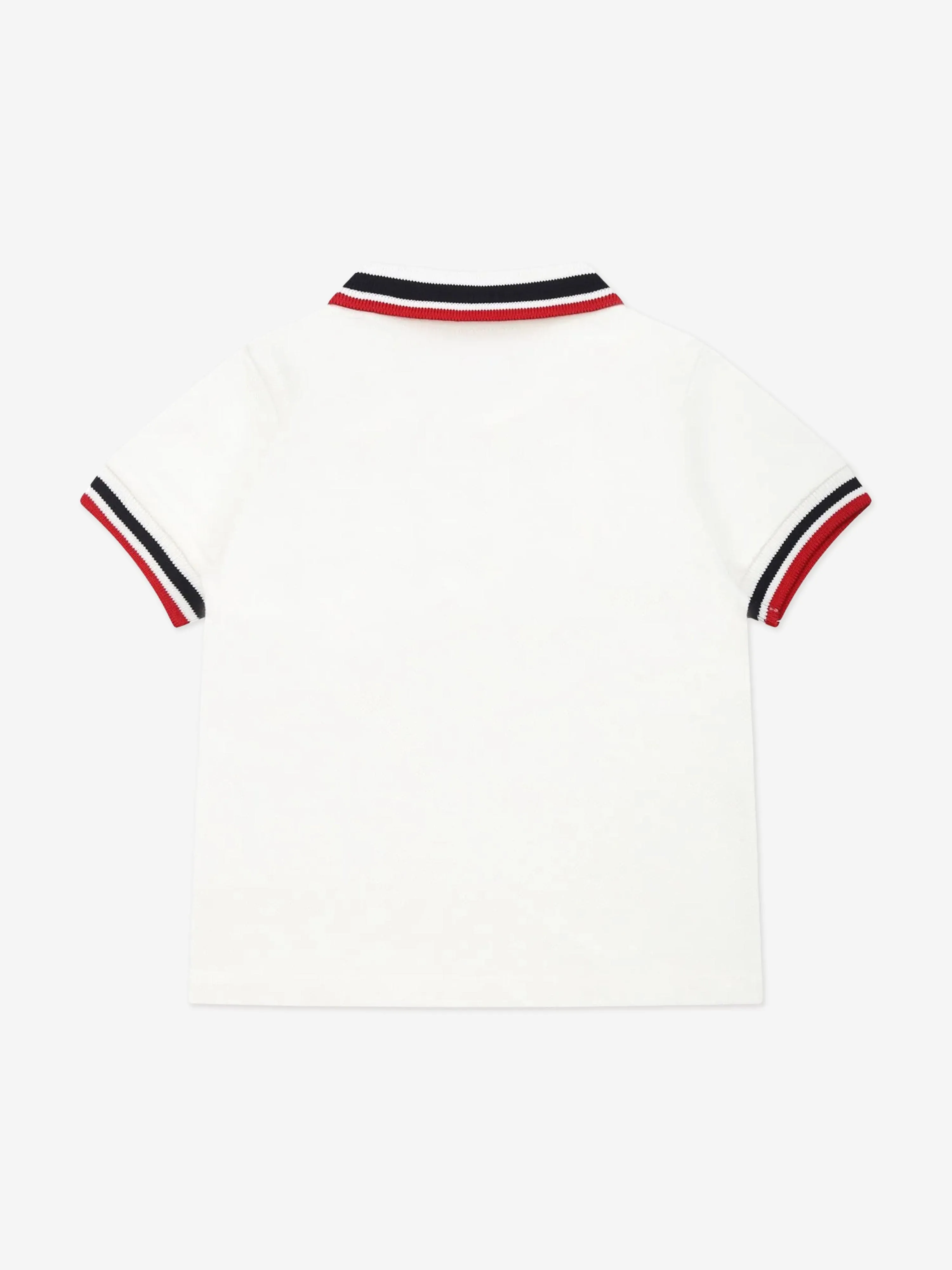 Baby Boys Logo Polo Shirt in White