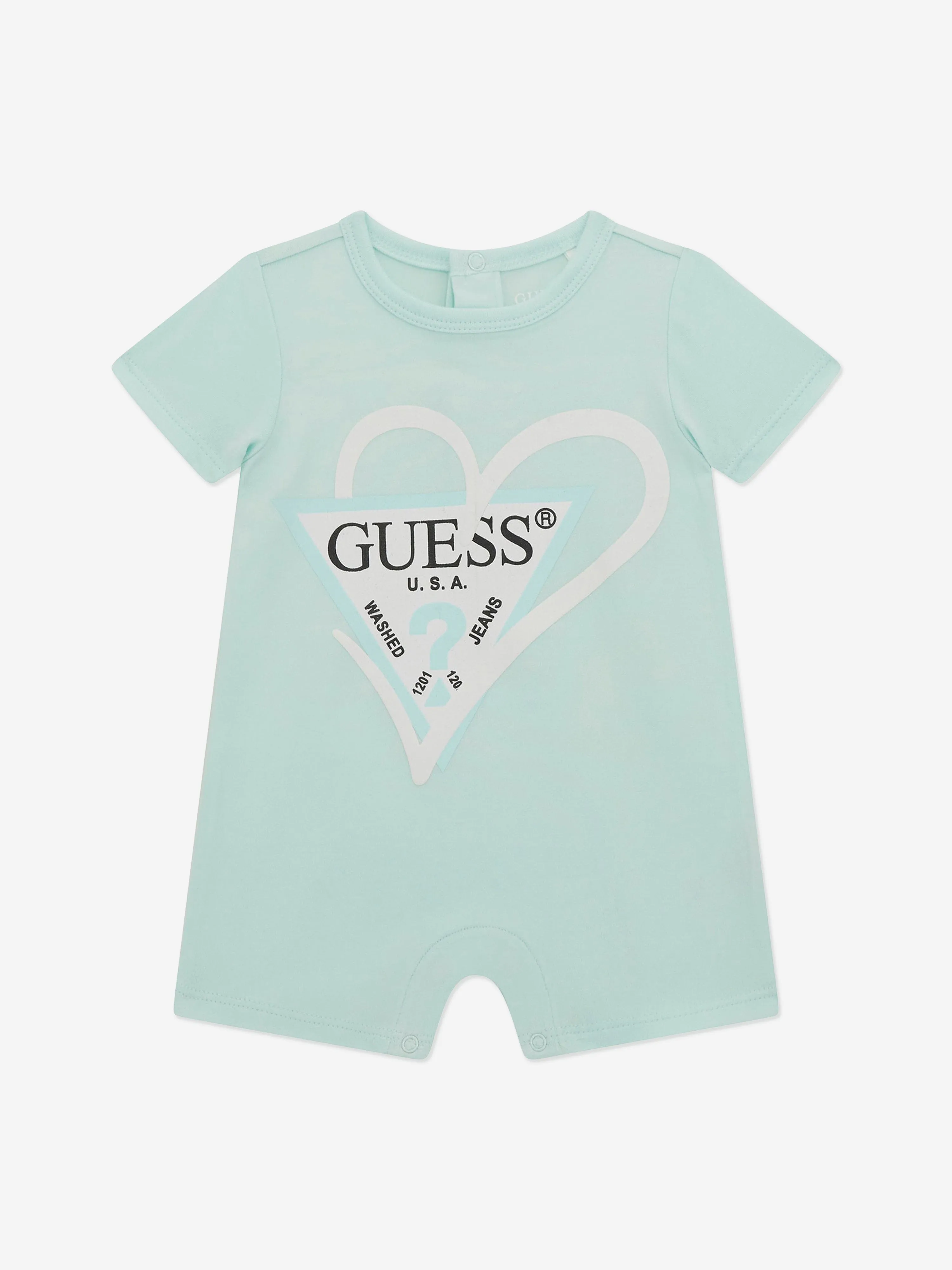 Baby Boys Logo Romper in Green