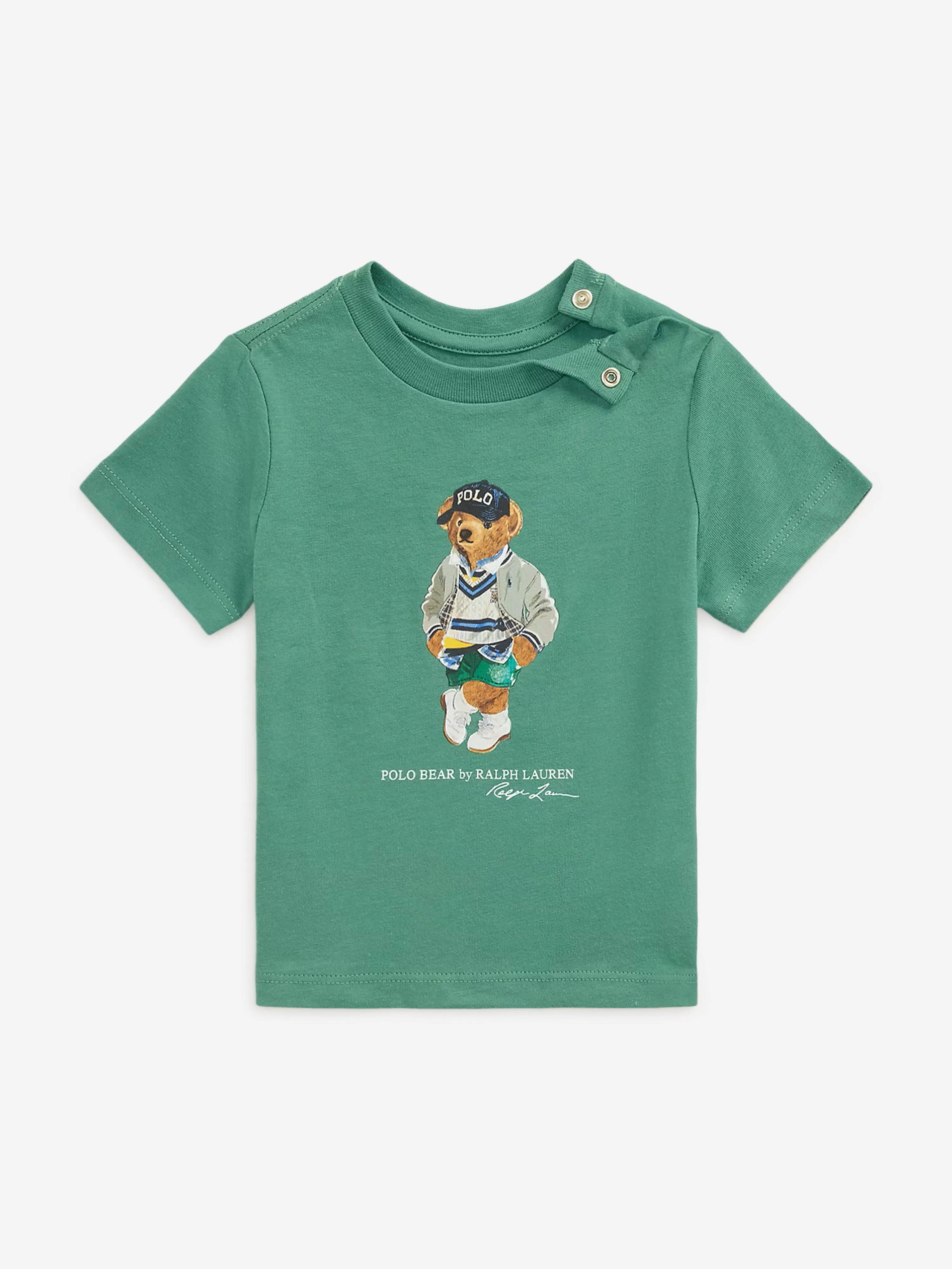 Baby Boys Polo Bear T-Shirt in Green