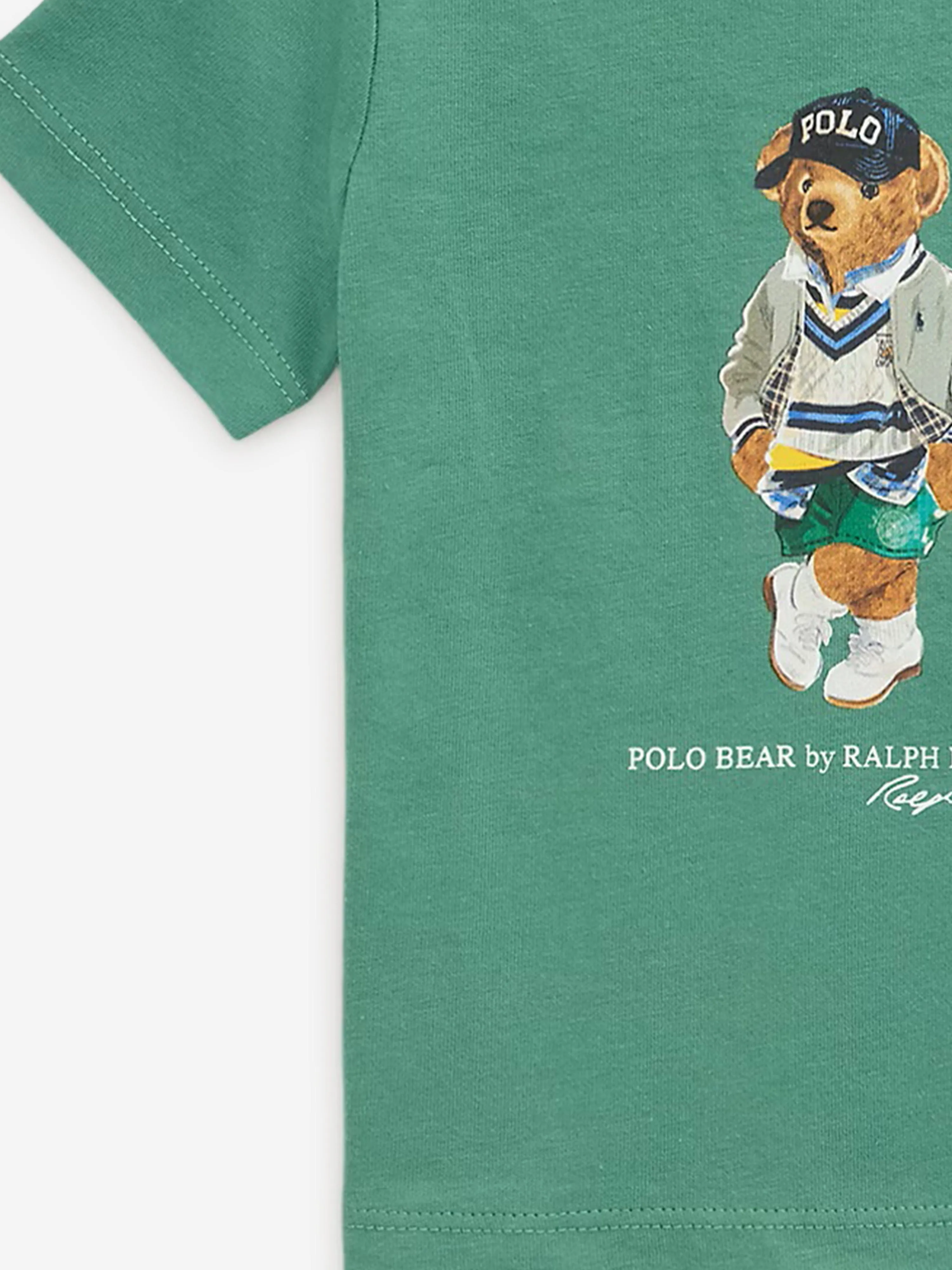 Baby Boys Polo Bear T-Shirt in Green