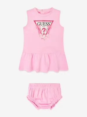 Baby Girls Dress with Knickers in Pink