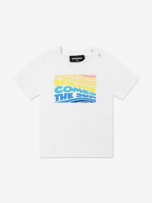 Baby Here Comes The Sun T-Shirt in White