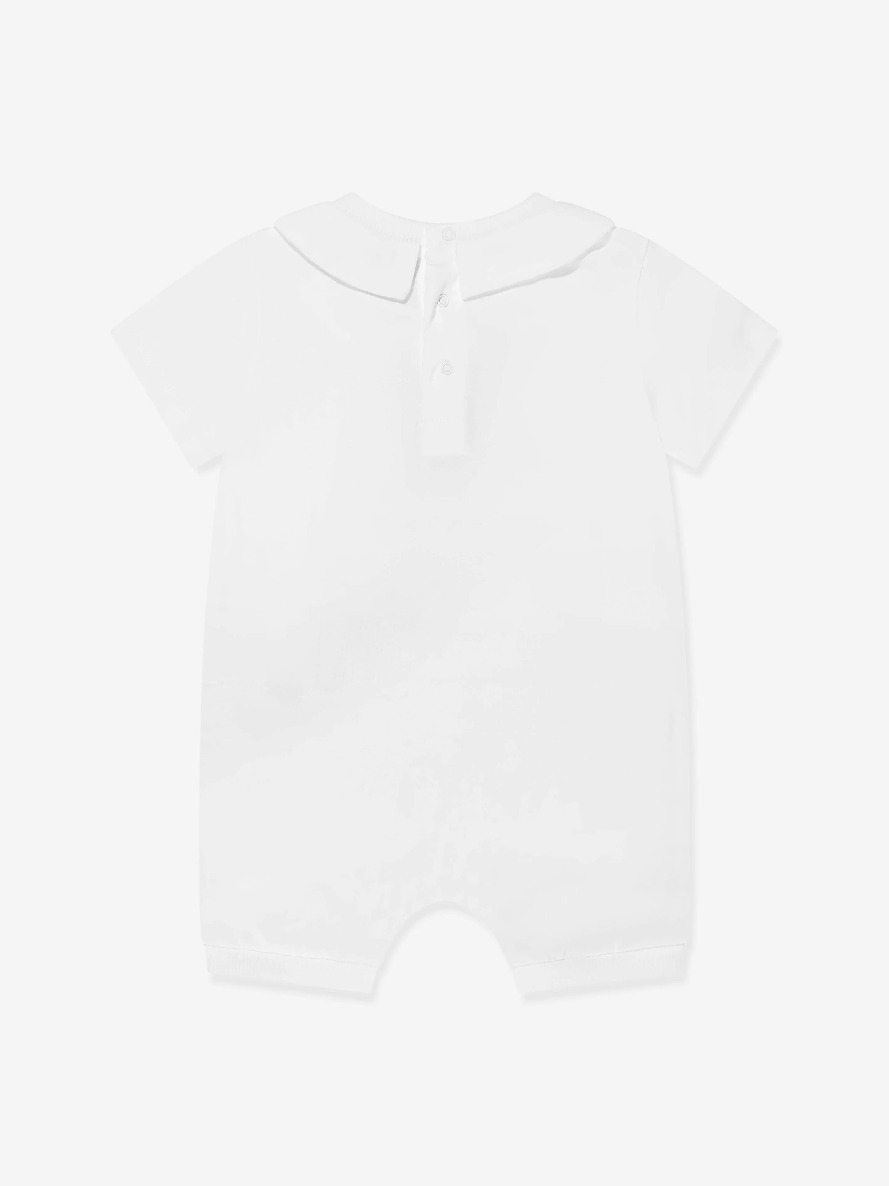 Baby Teddy Bear Romper Set in White
