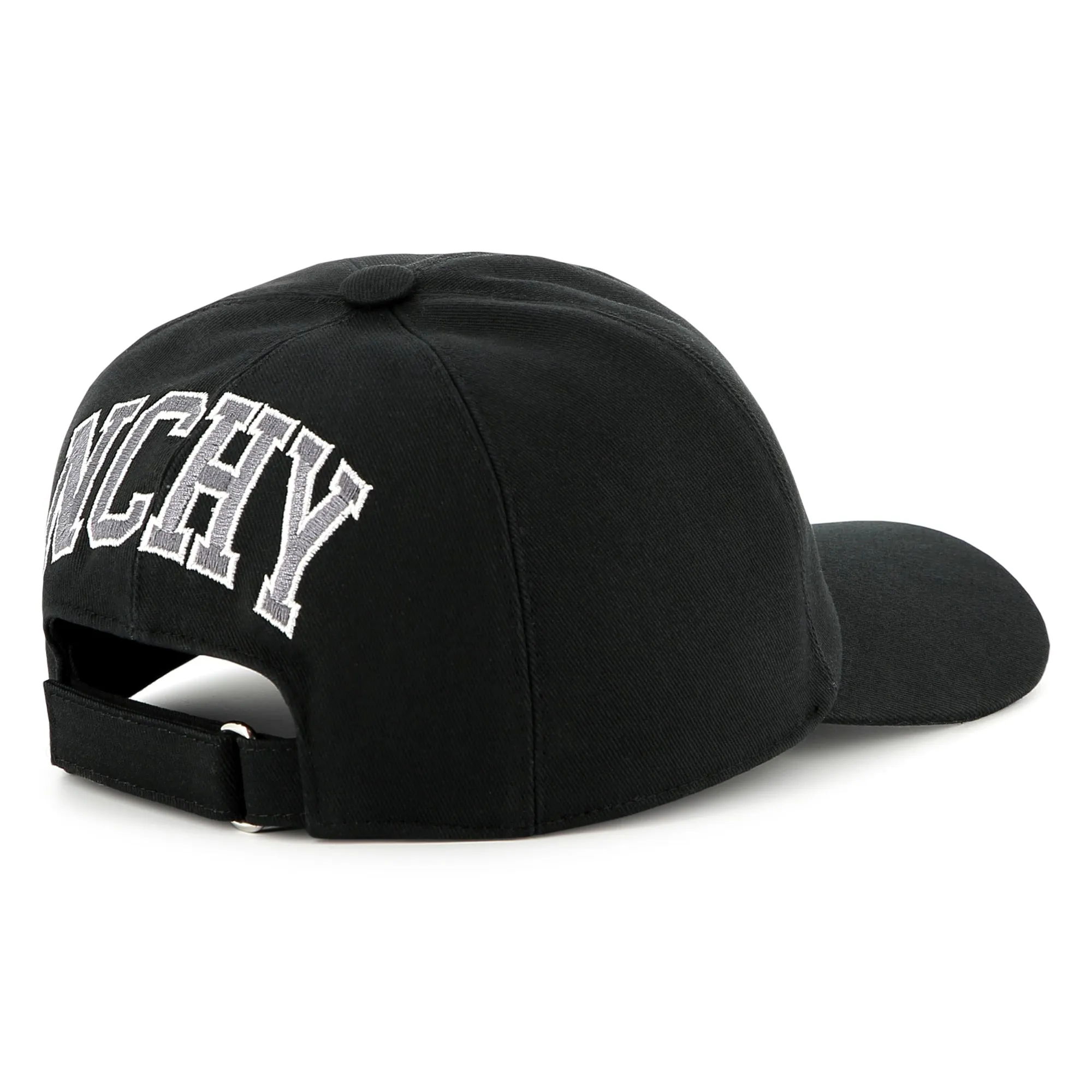 Black Front-Back Logo Cap