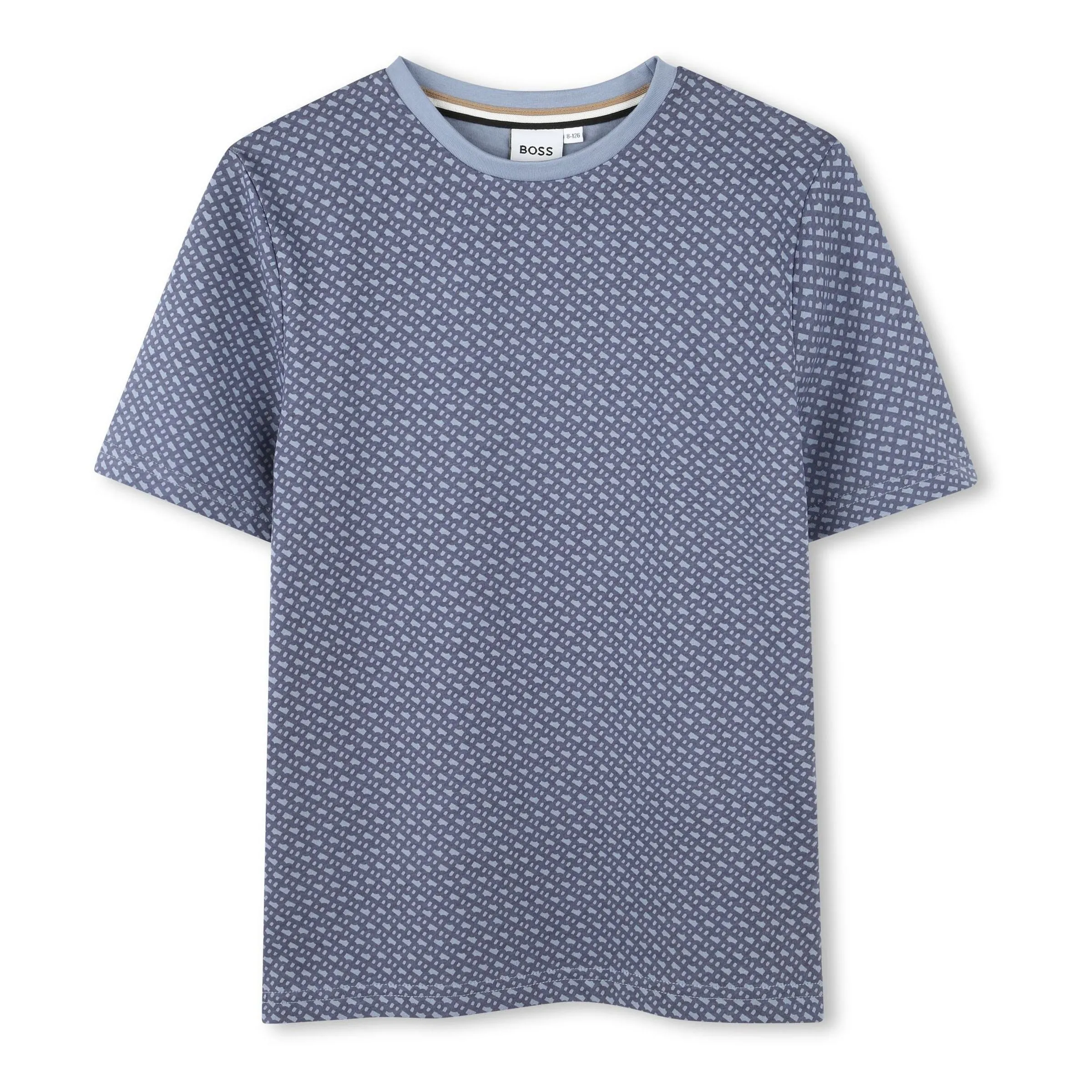 Blue Grey Monogram T-Shirt