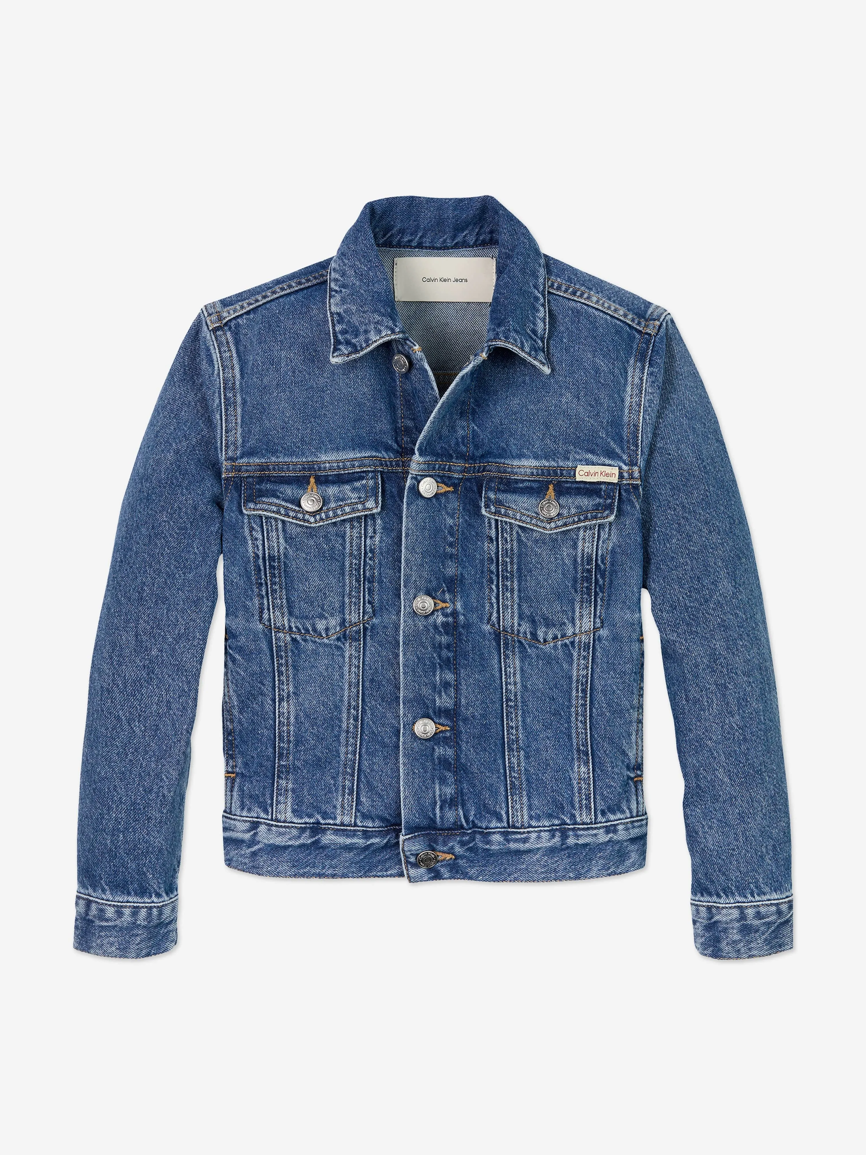 Boys Denim Trucker Jacket in Blue