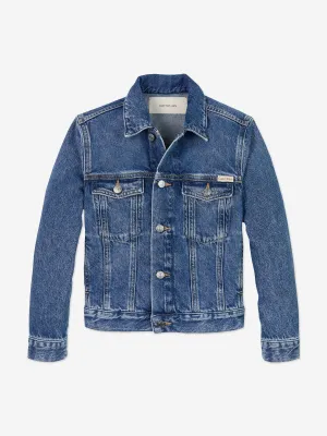Boys Denim Trucker Jacket in Blue