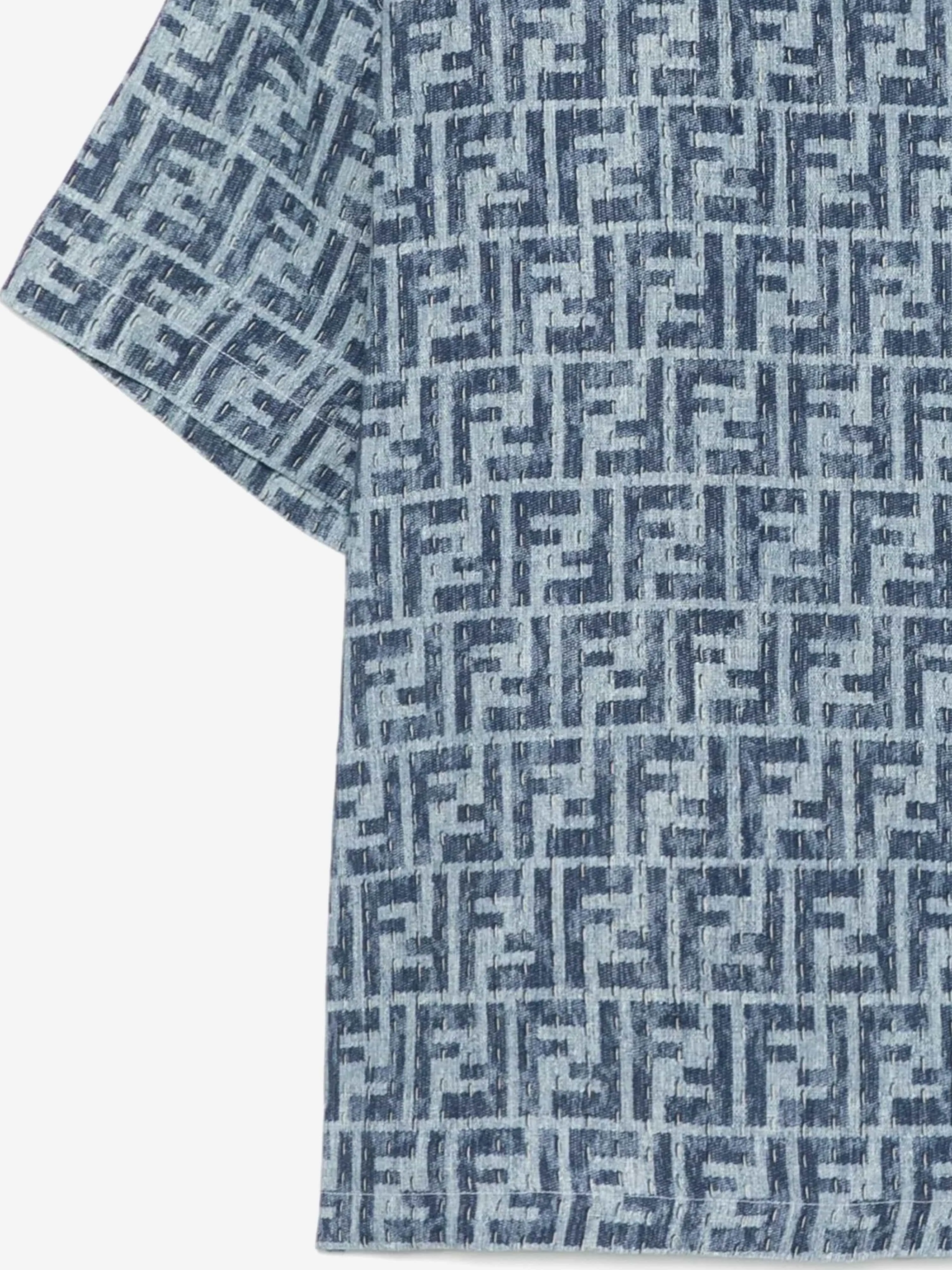 Boys FF Linen Shirt in Blue