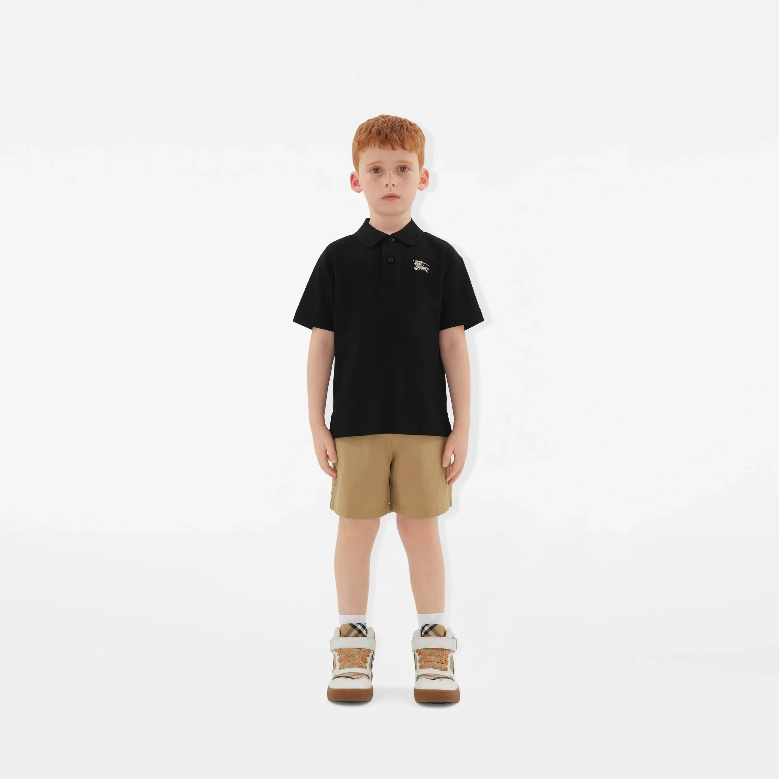 Boys Johane EKD Polo Shirt in Black