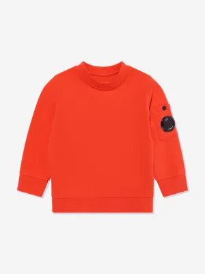 Boys Lens Sweatshirt in Orange