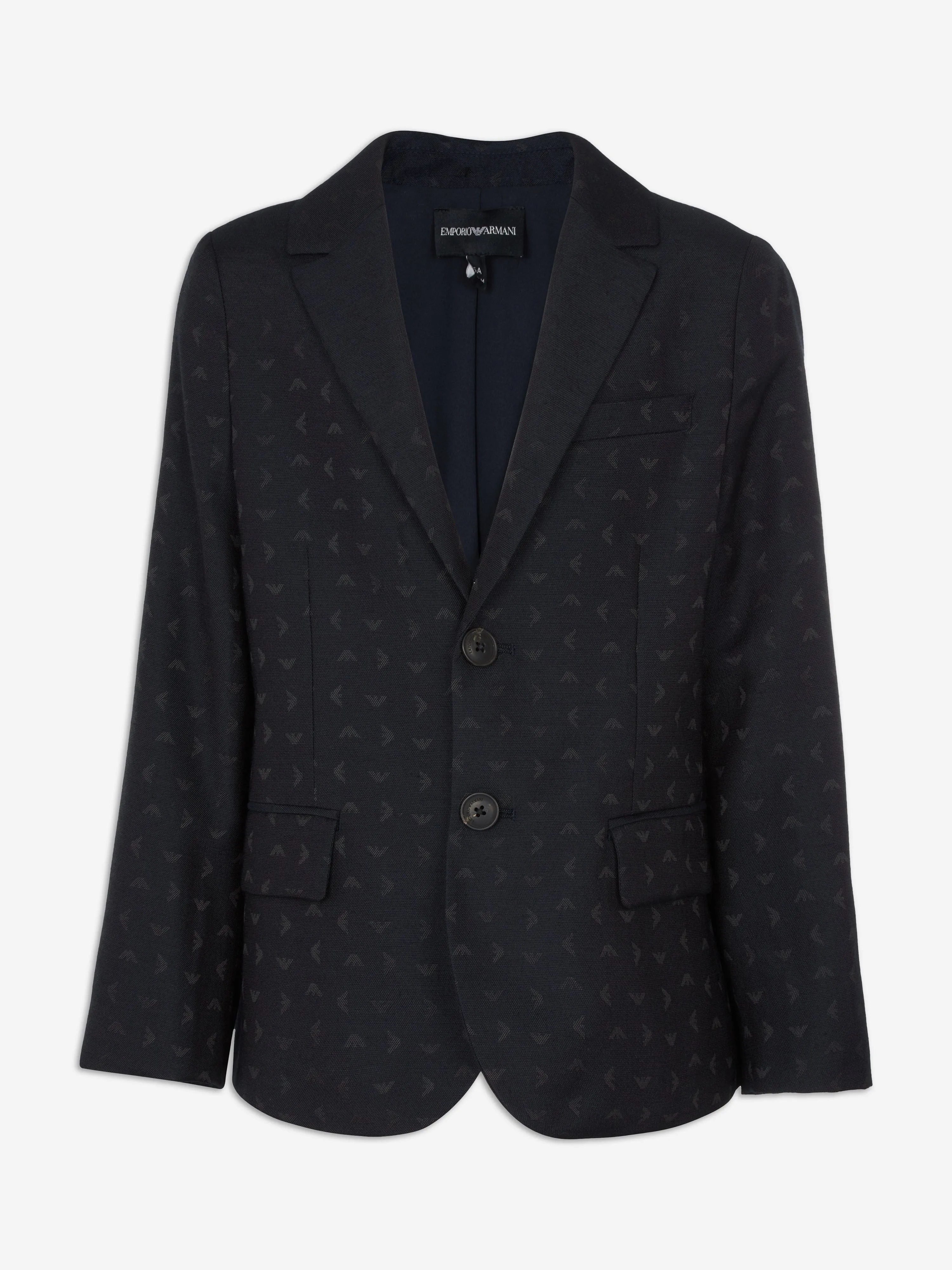 Boys Logo Blazer in Navy