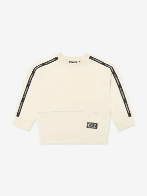 Boys Logo Sweatshirt in Ivory