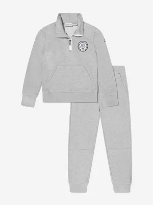 Boys Logo Tracksuit in Grey