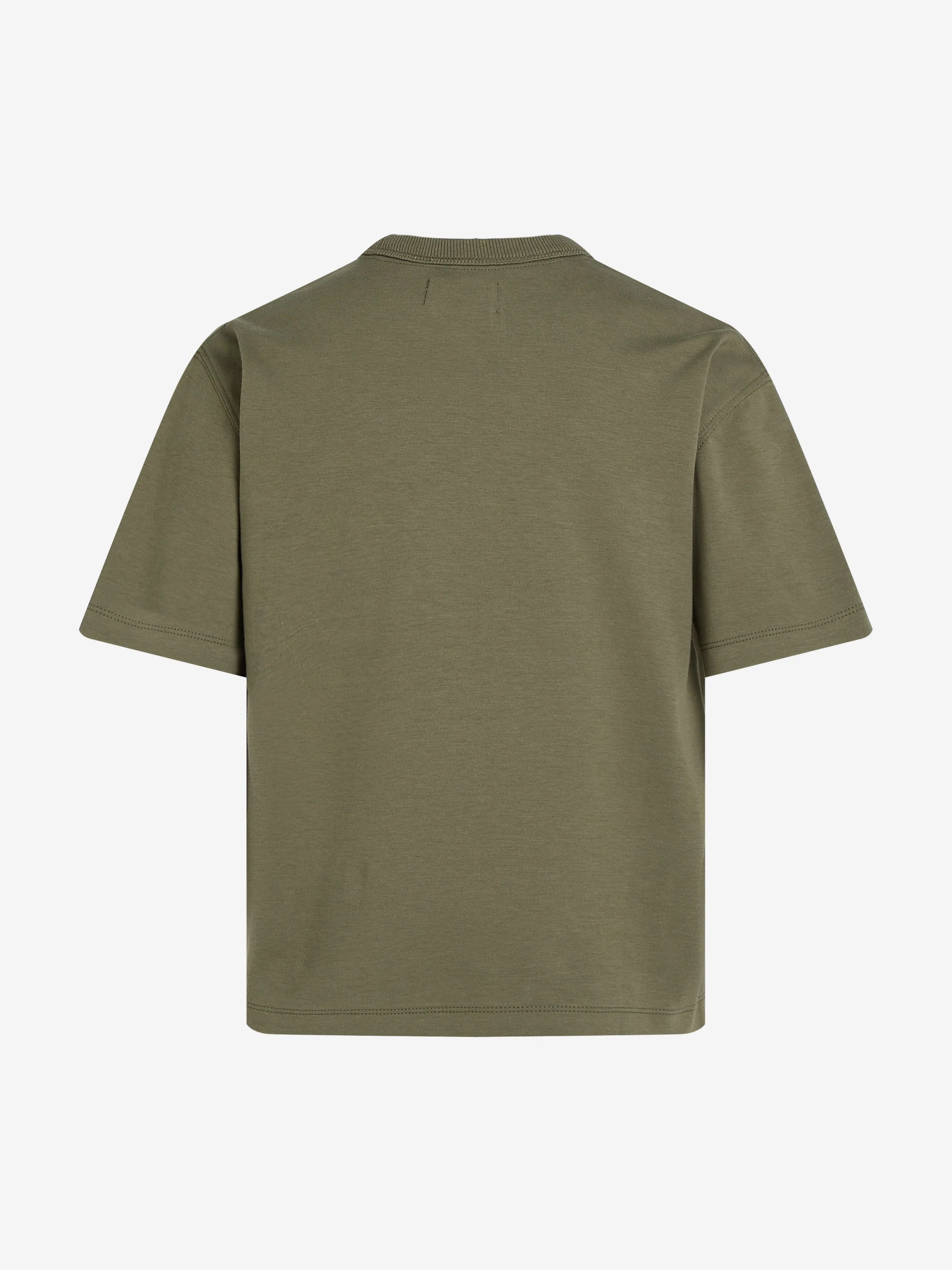 Boys Outlined Fleece Monogram T-Shirt in Green