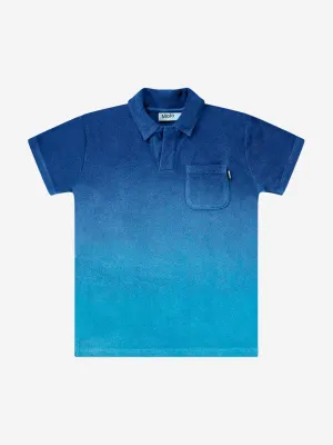 Boys Randel Gradient Polo Shirt in Blue