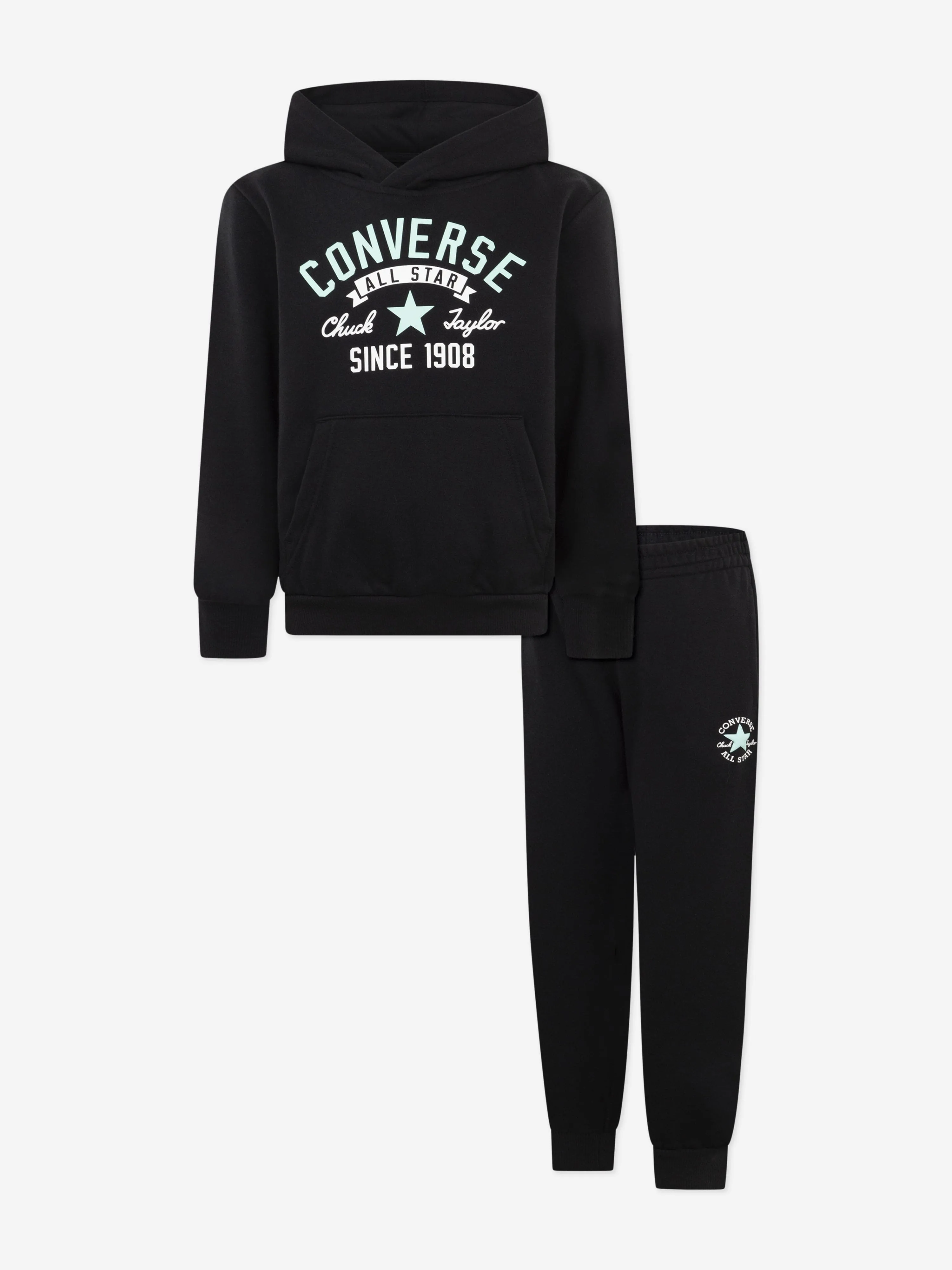 Boys Retro Remix Tracksuit in Black