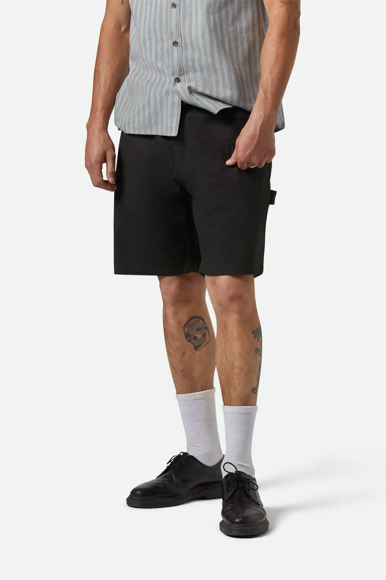 Builders Carpenter Baggy Short - Washed Black