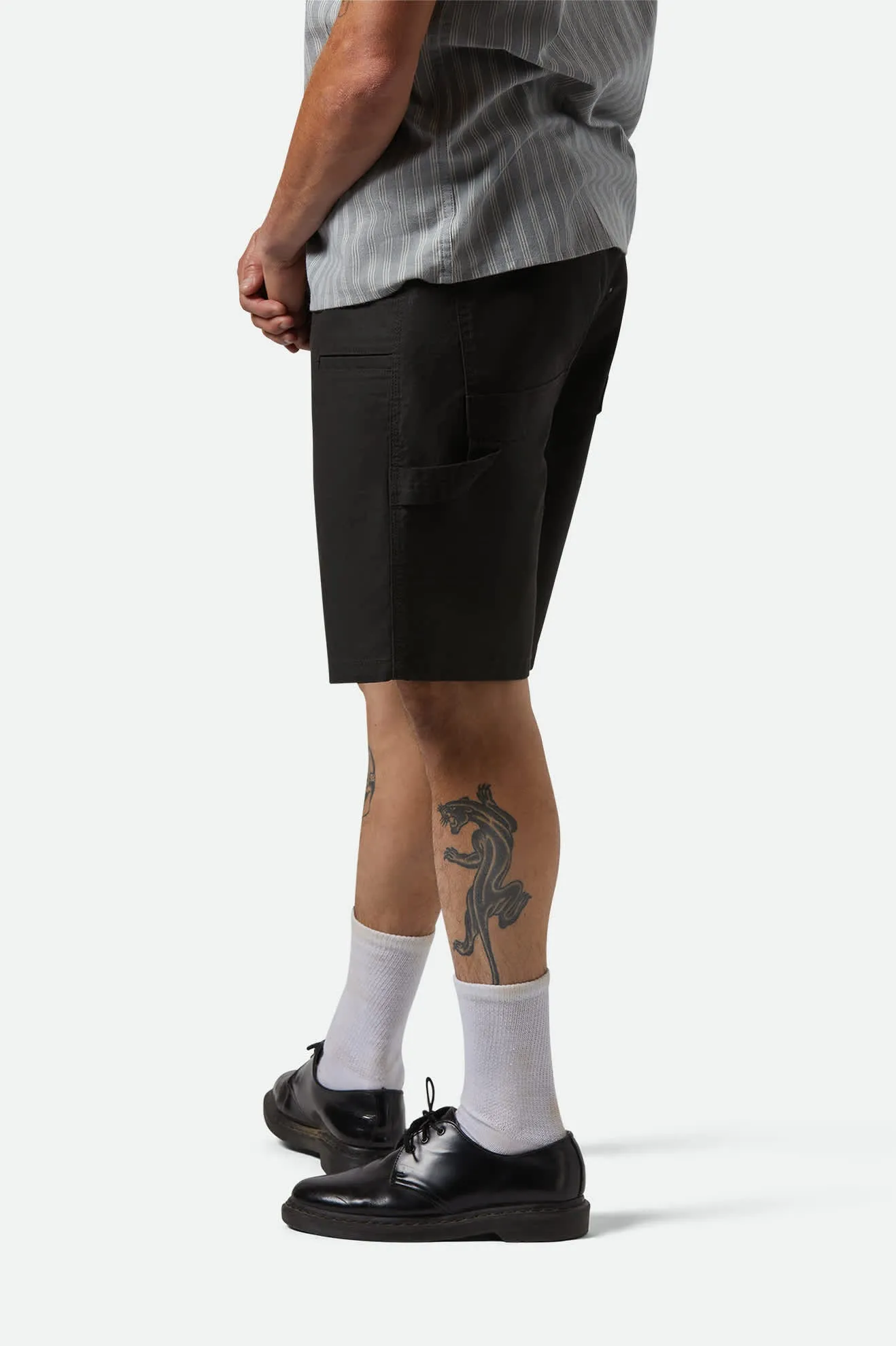 Builders Carpenter Baggy Short - Washed Black