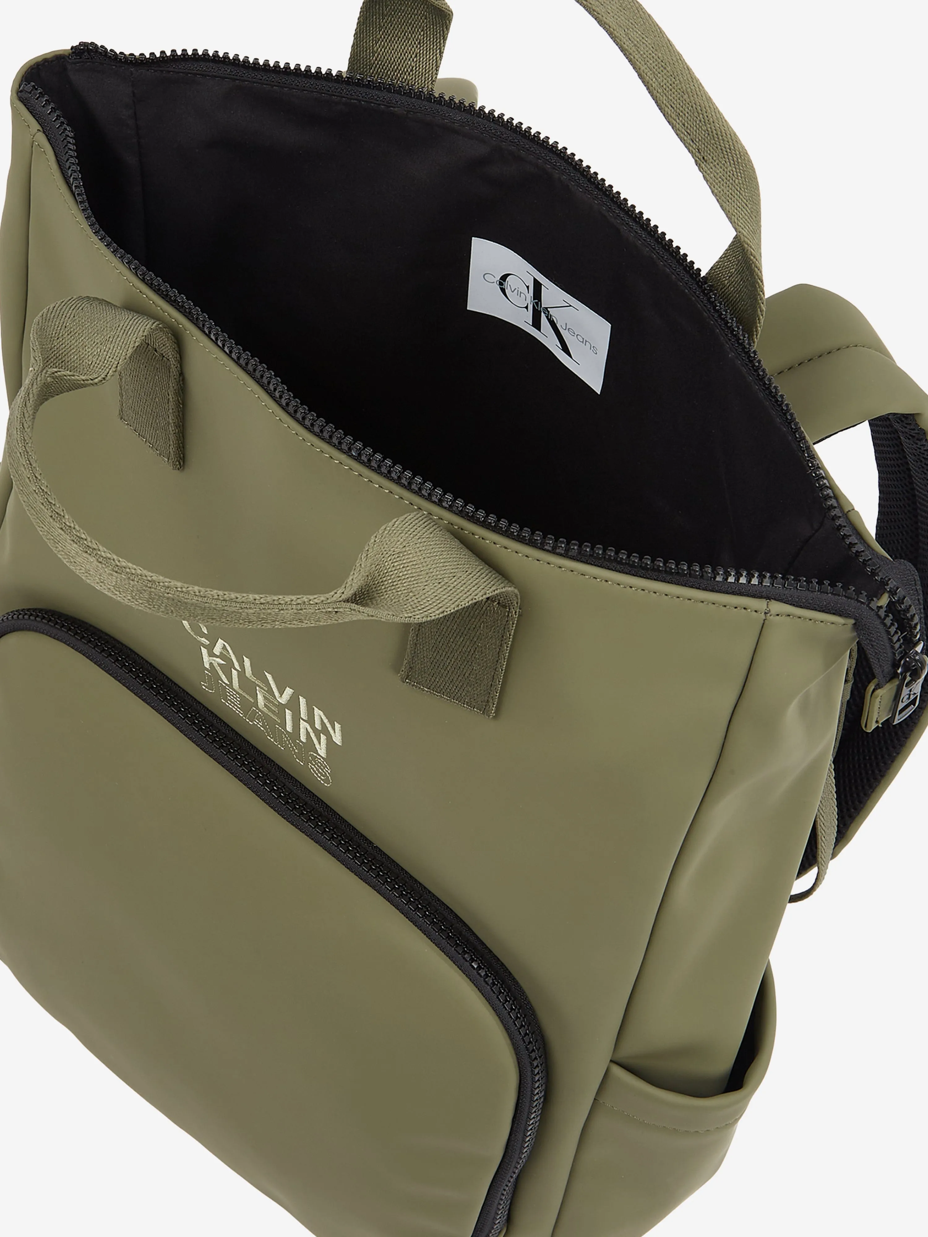 Calvin Klein Baby Rubber Changing Backpack in Green (41cm)