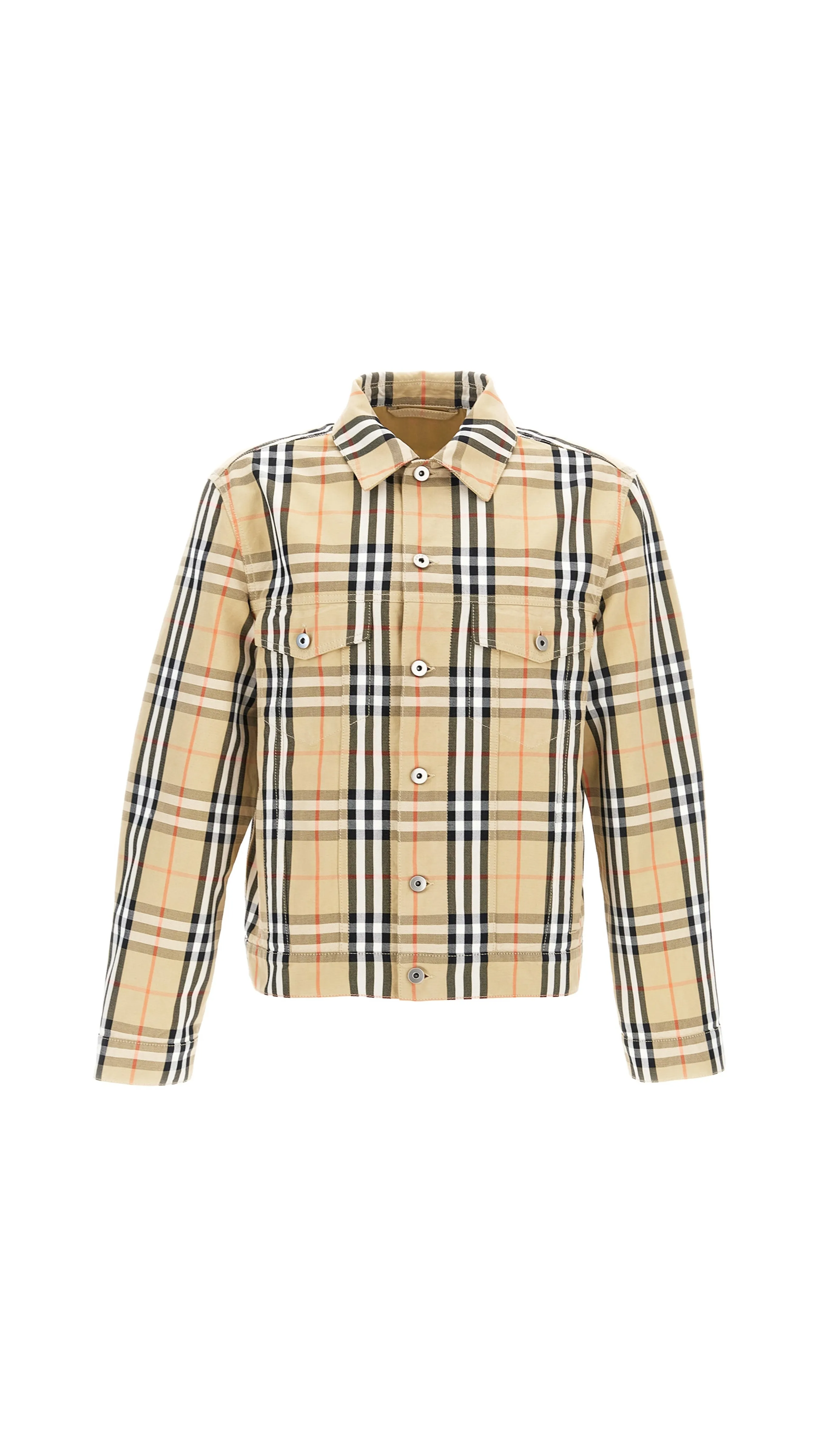Check Casual Jacket - Beige