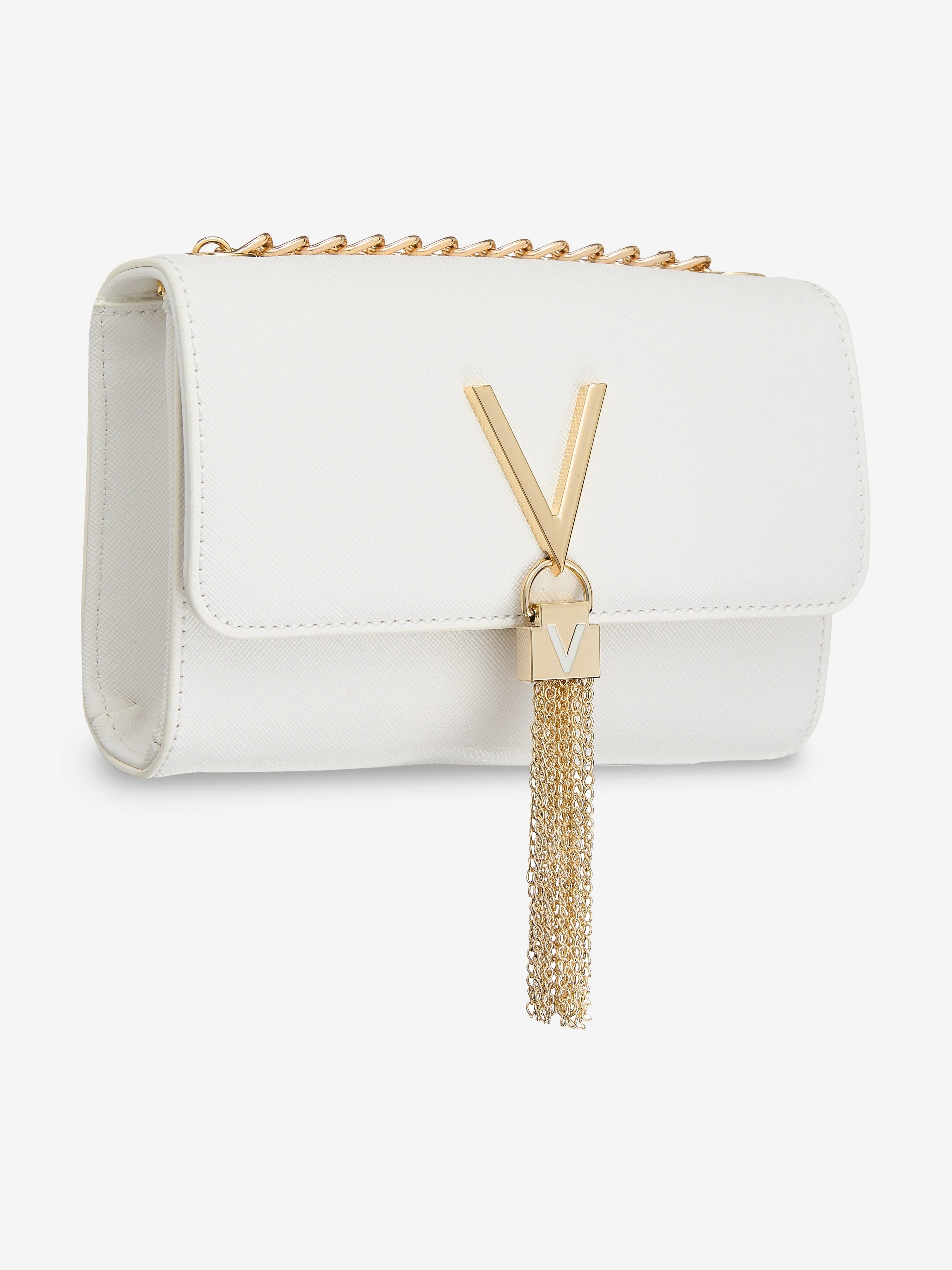 Divina Sa Flap Bag in White (17cm)