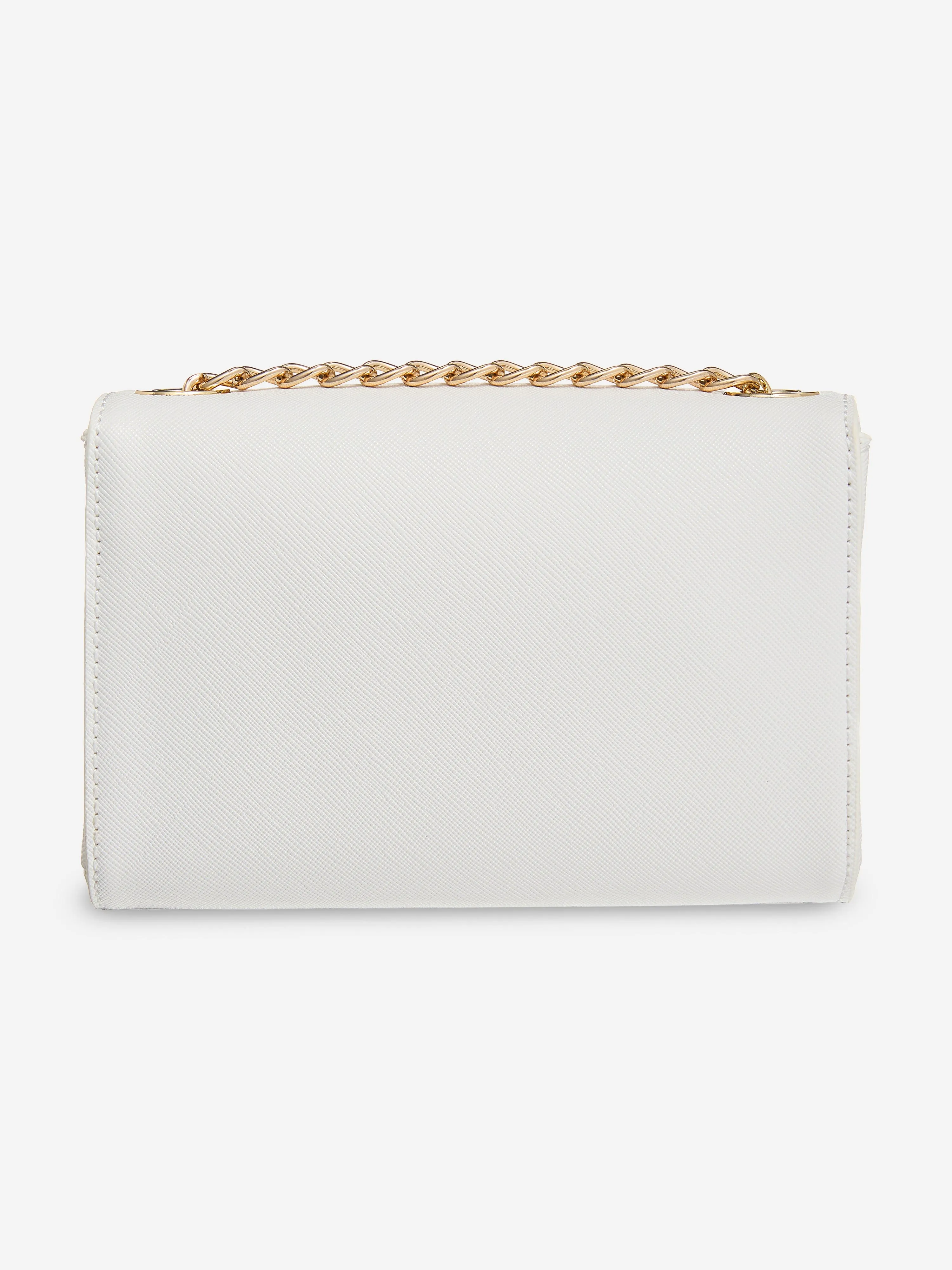 Divina Sa Flap Bag in White (17cm)