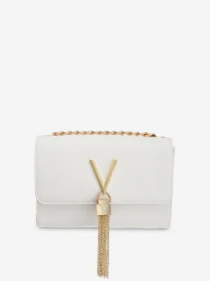 Divina Sa Flap Bag in White (17cm)