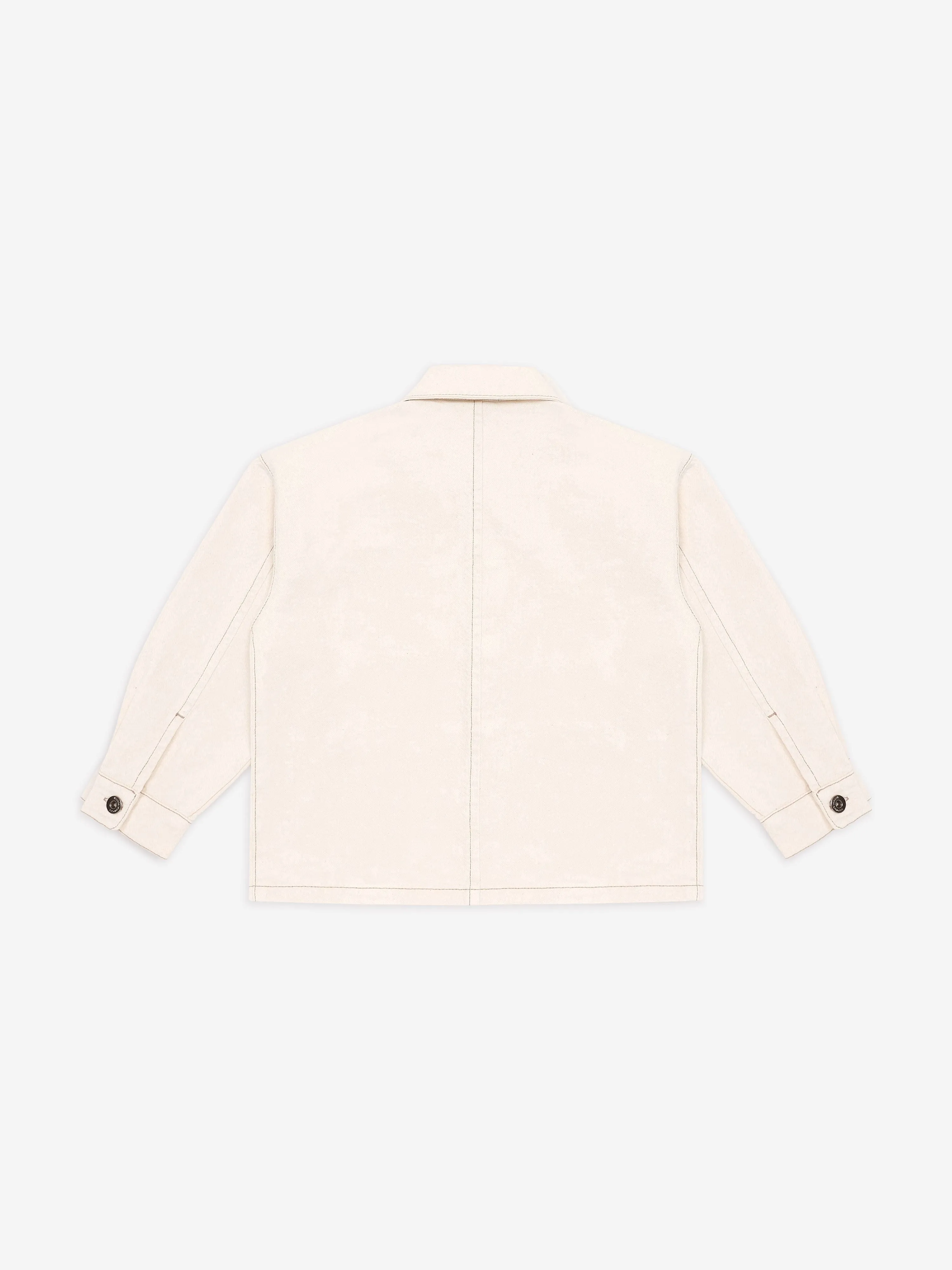 Emporio Armani Boys Cotton Jacket in Beige