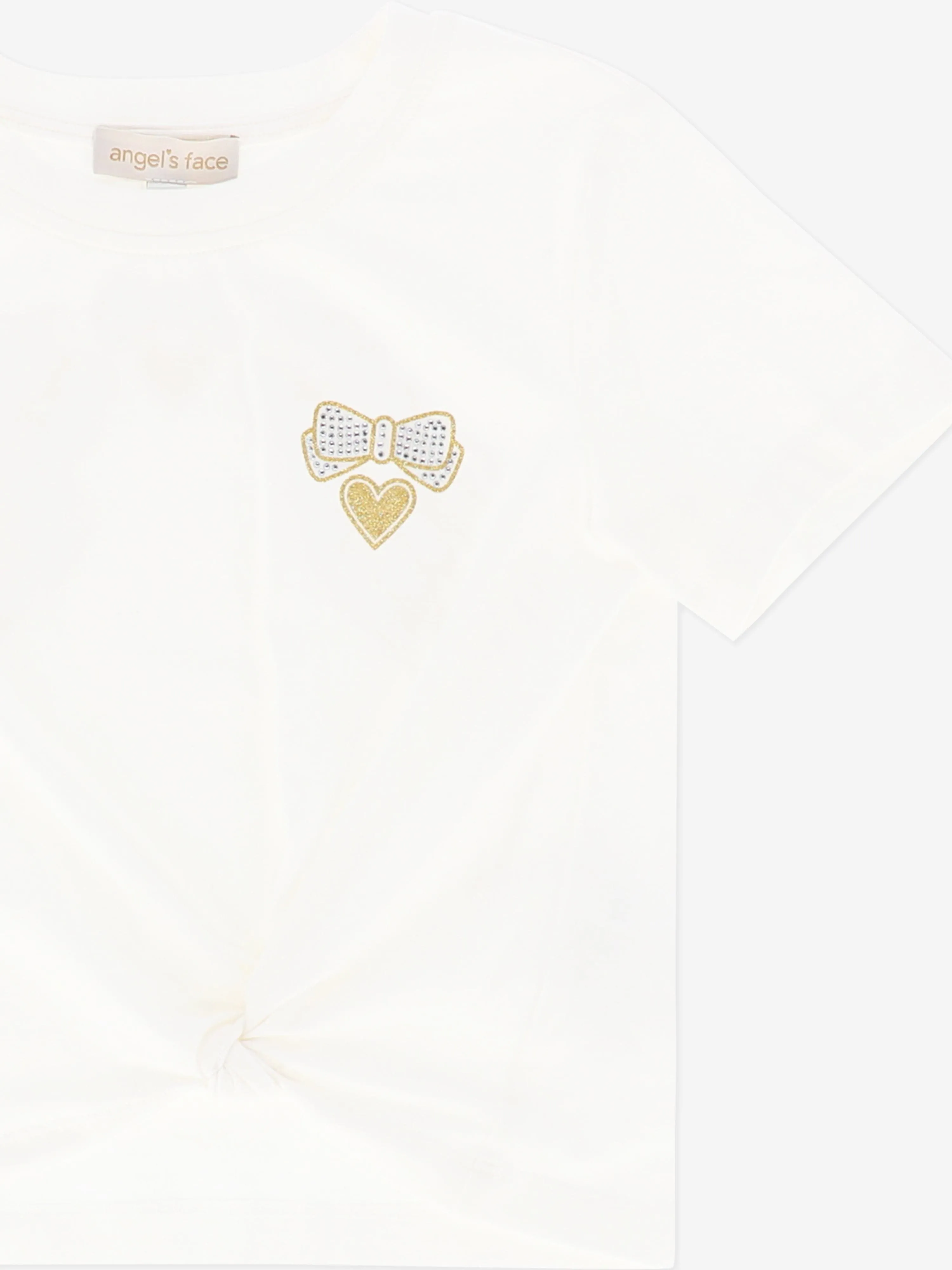 Girls Amelia Wings Printed T-Shirt in White