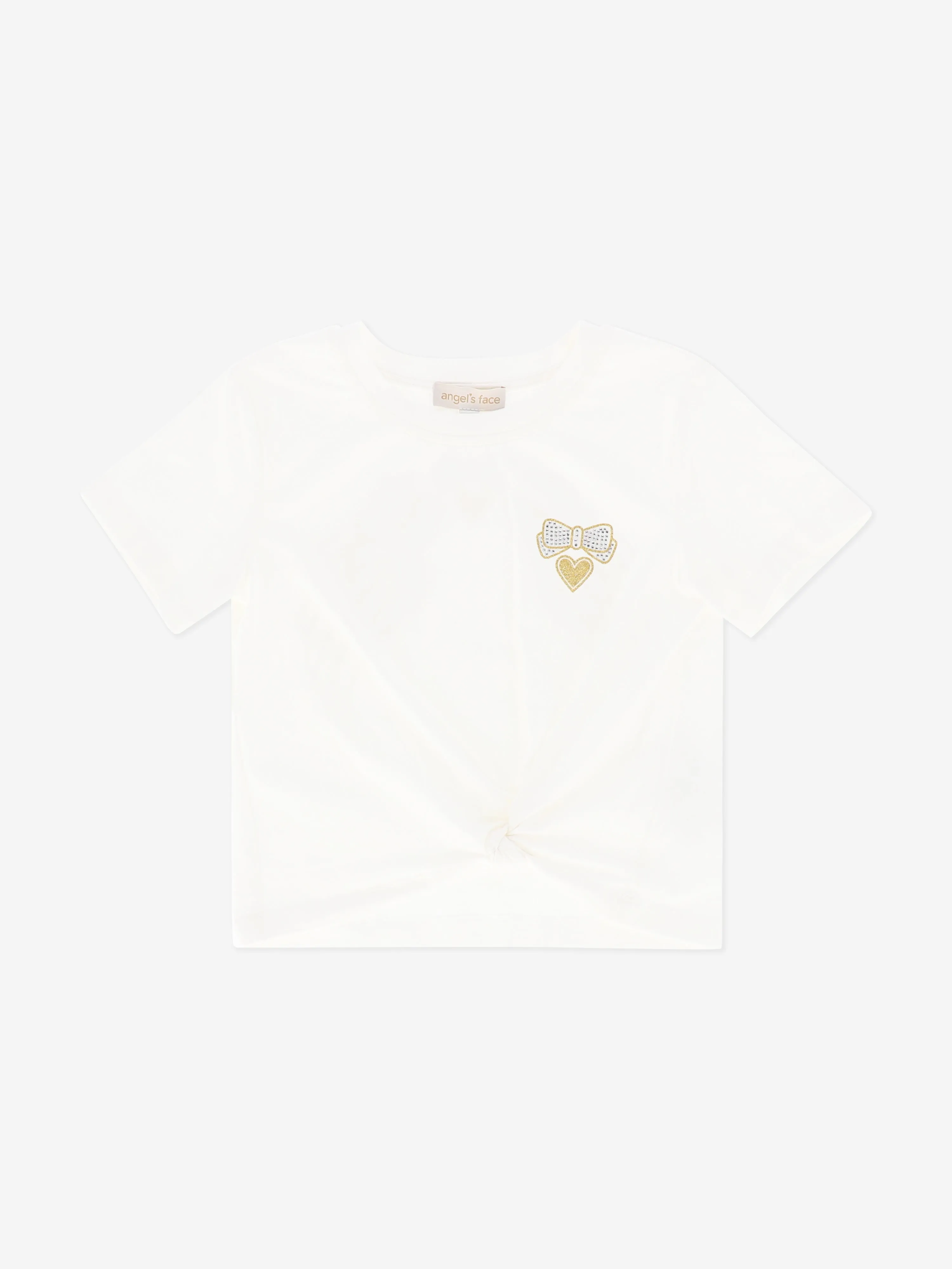 Girls Amelia Wings Printed T-Shirt in White