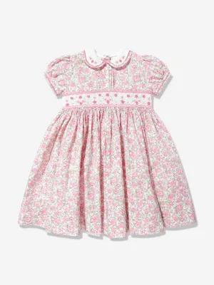 Girls Floral Dress in Pink