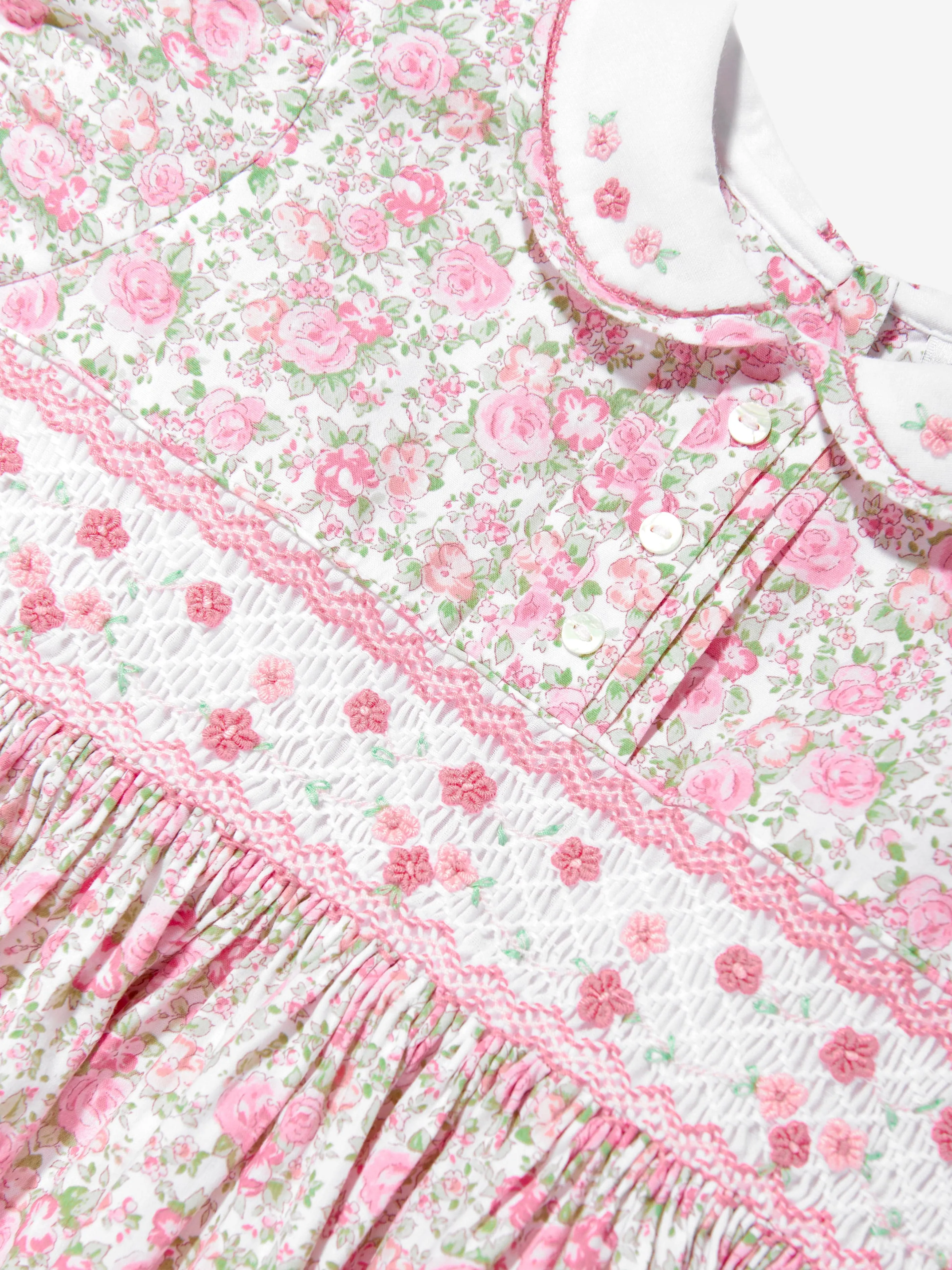 Girls Floral Dress in Pink