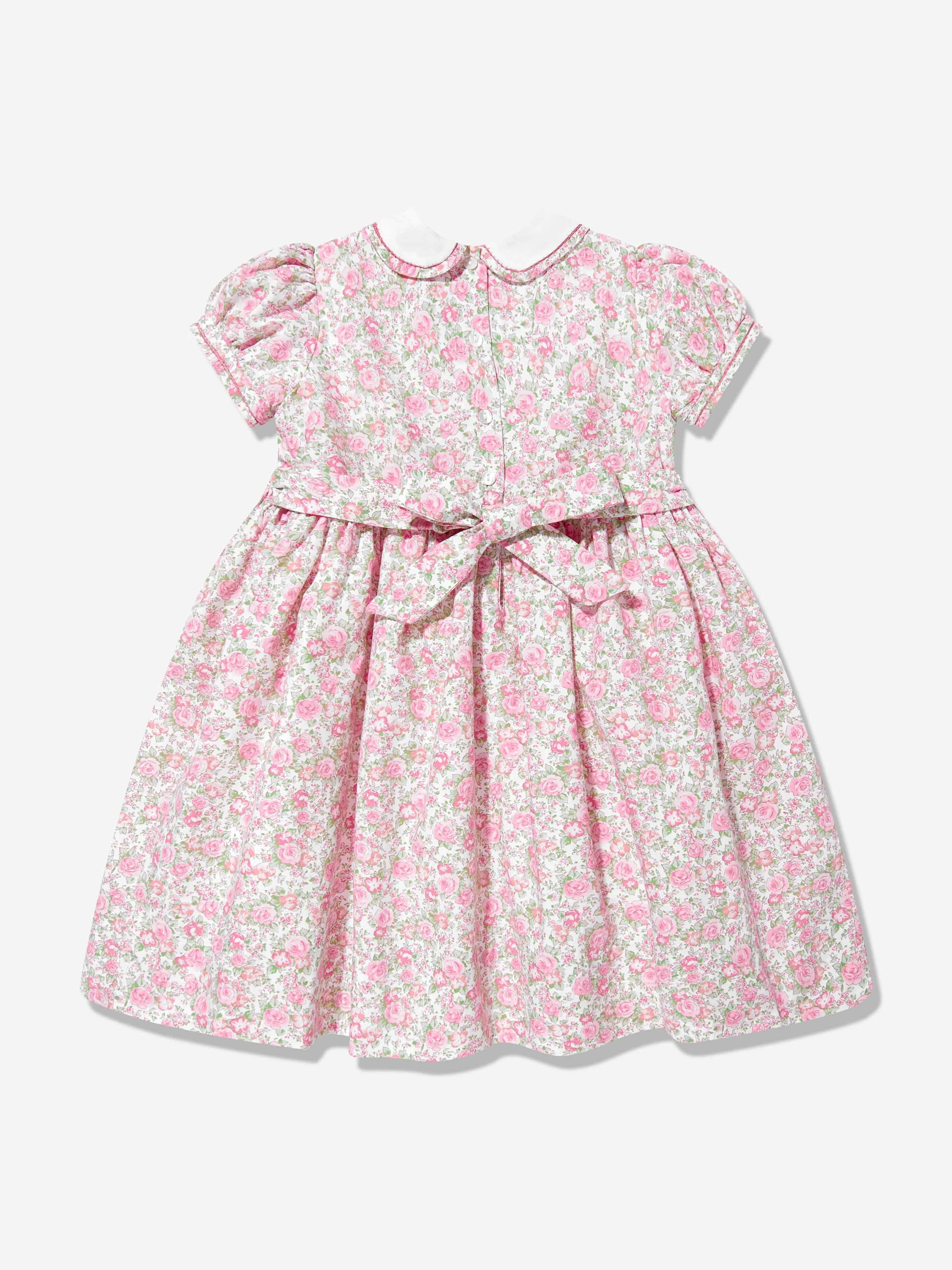 Girls Floral Dress in Pink