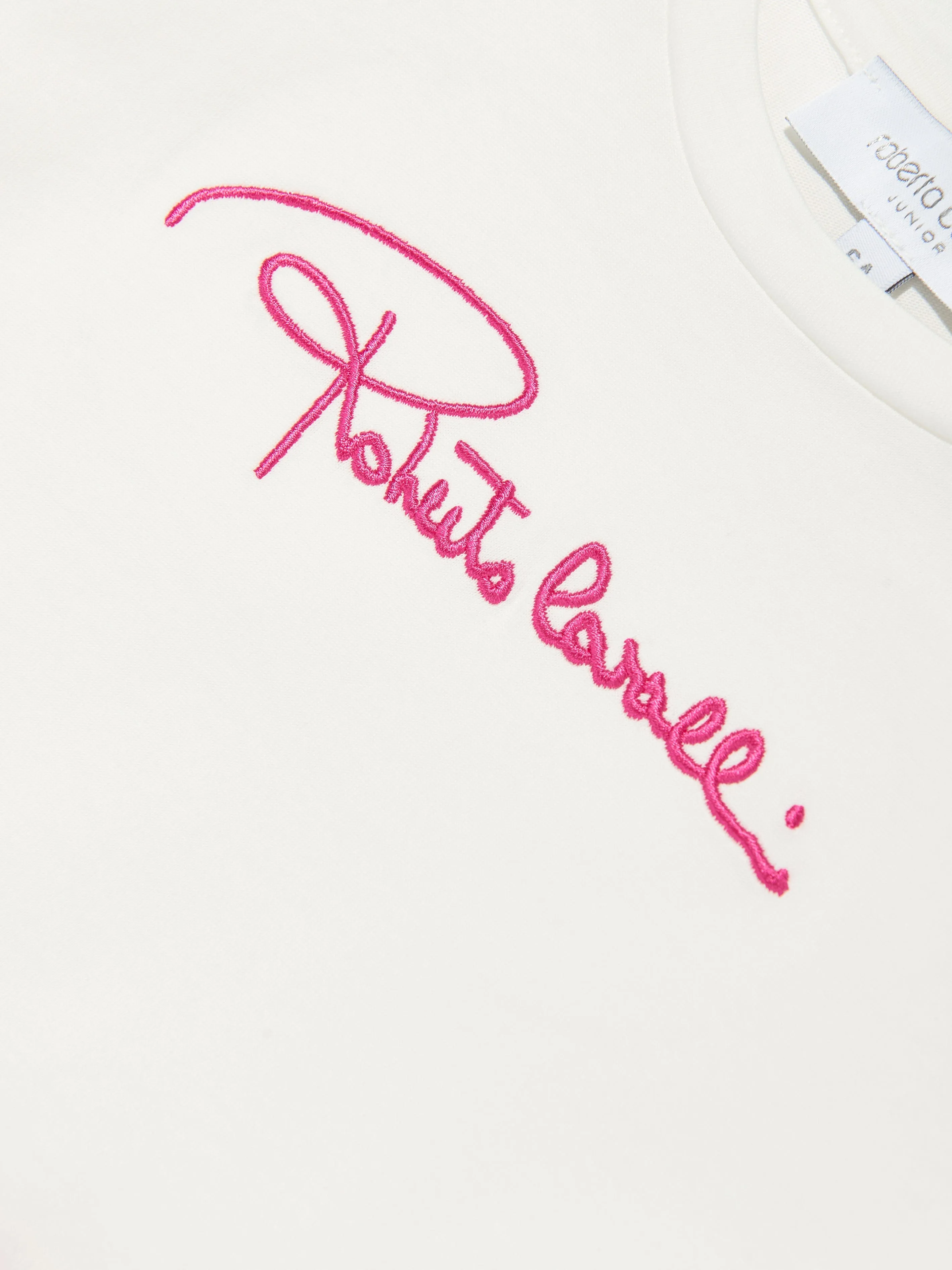 Girls Floral Logo Dress in Pink