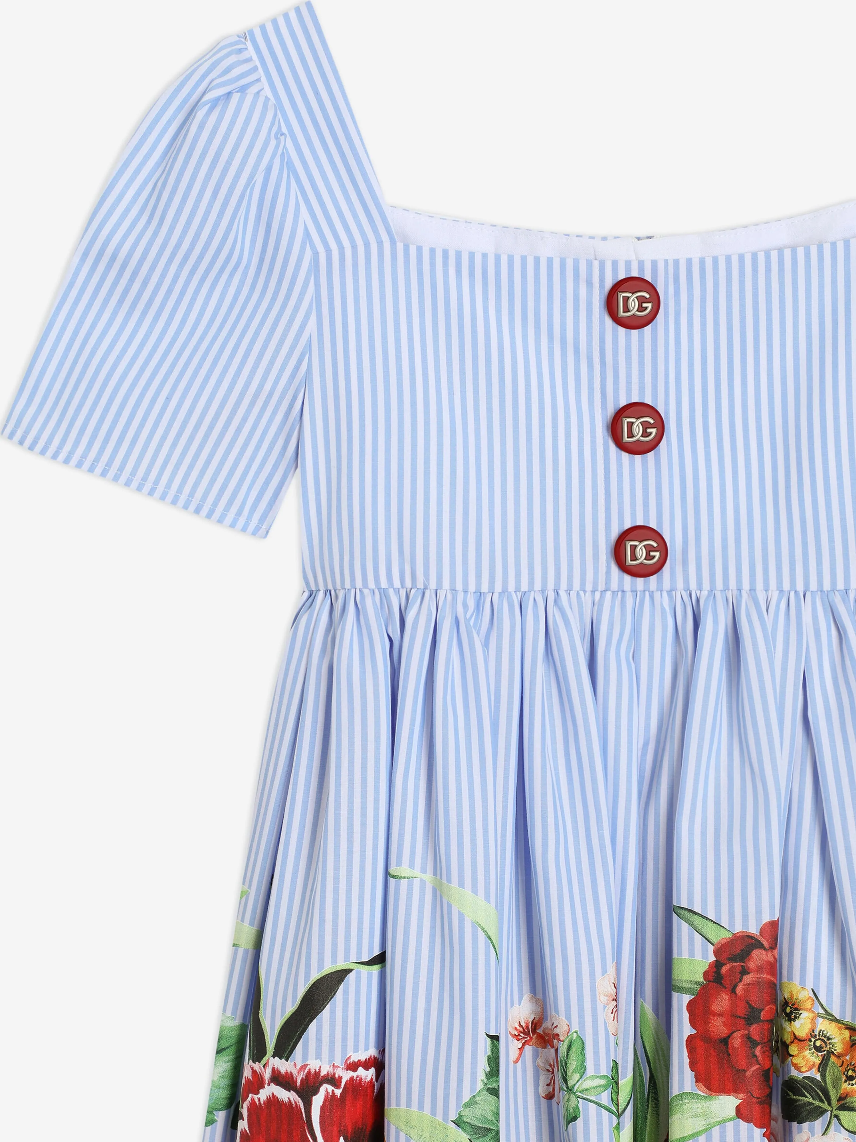 Girls Floral Print Dress in Multicolour