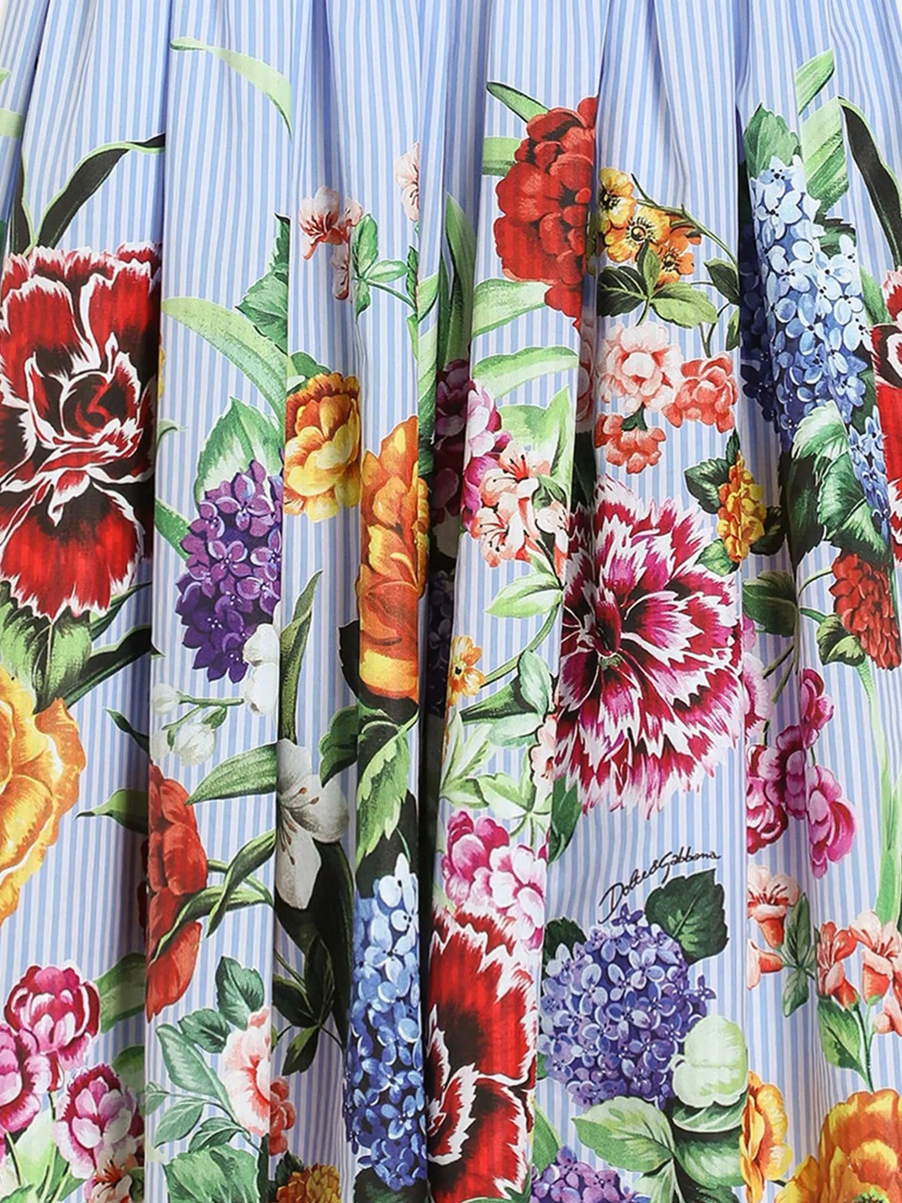 Girls Floral Print Dress in Multicolour
