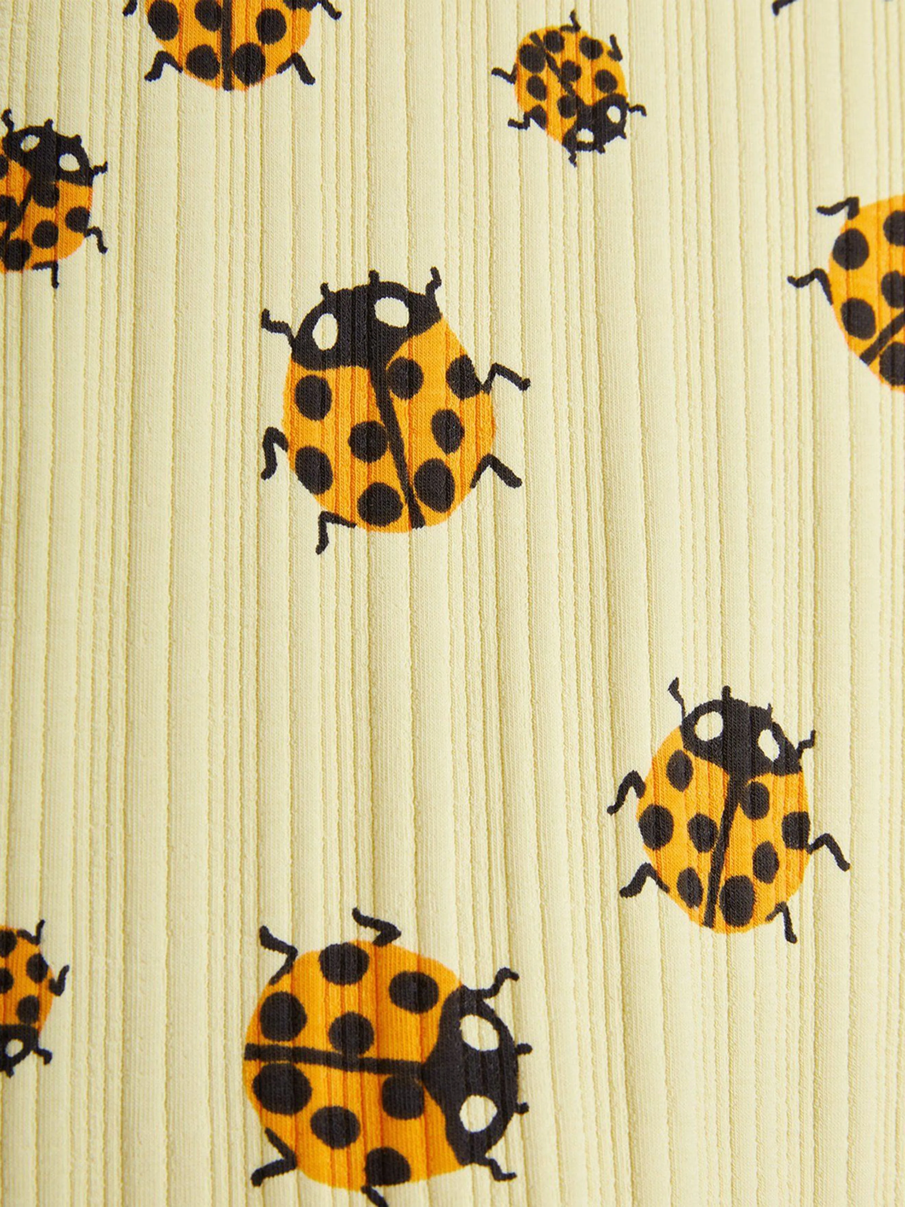 Girls Ladybugs AOP T-Shirt in Yellow