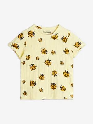 Girls Ladybugs AOP T-Shirt in Yellow