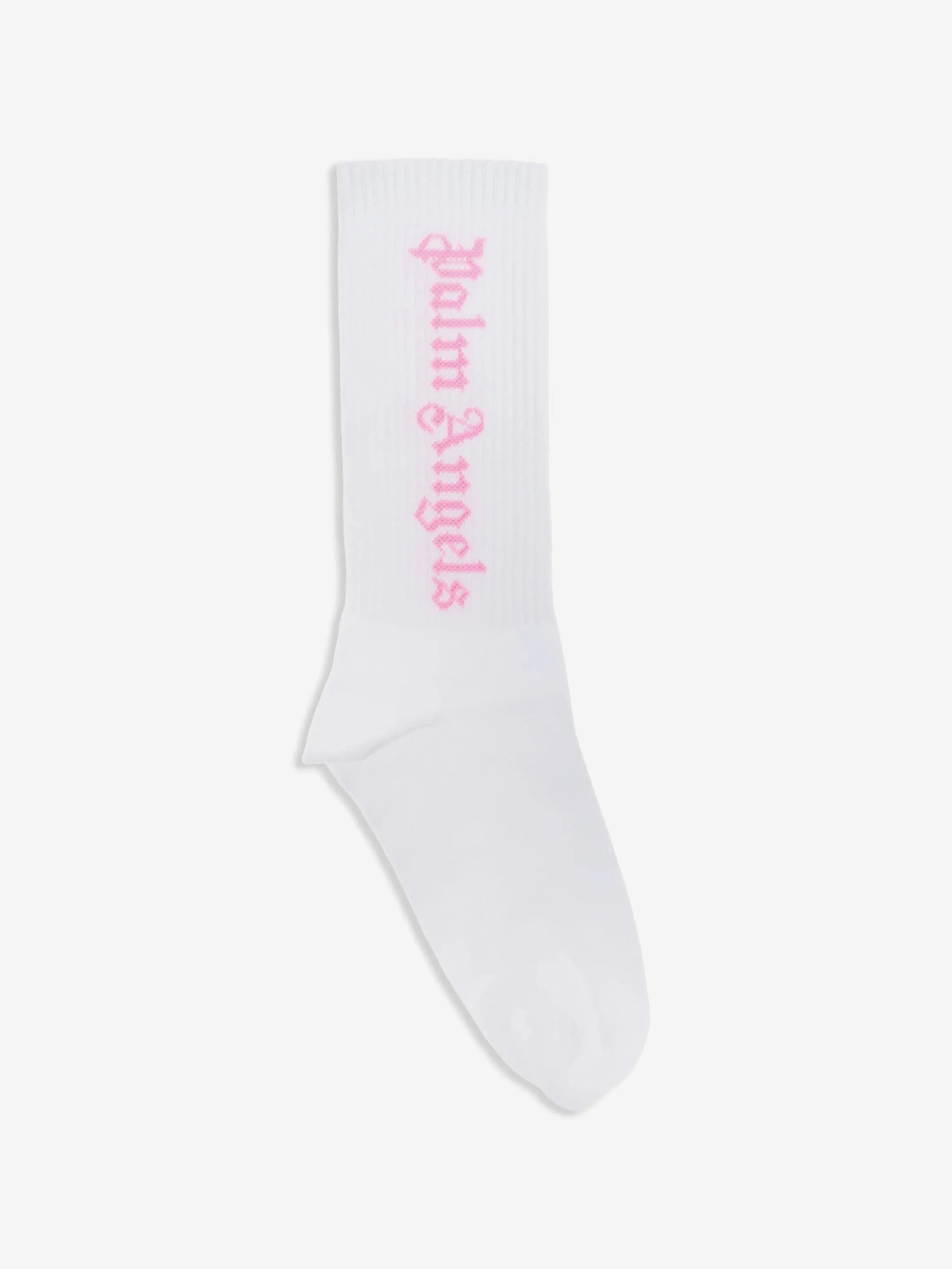 Girls Logo High Socks in White