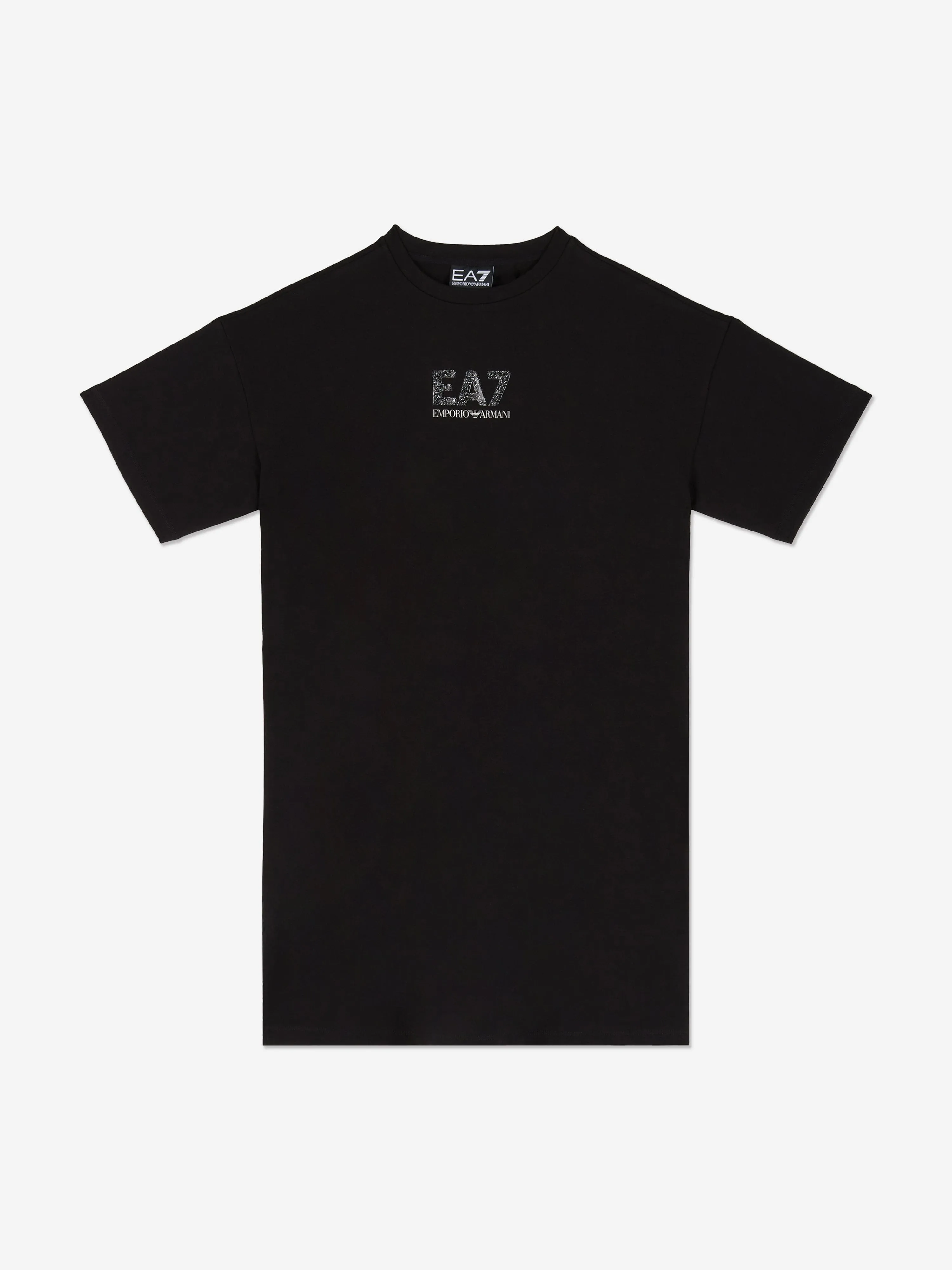 Girls Logo Jersey Dress in Black