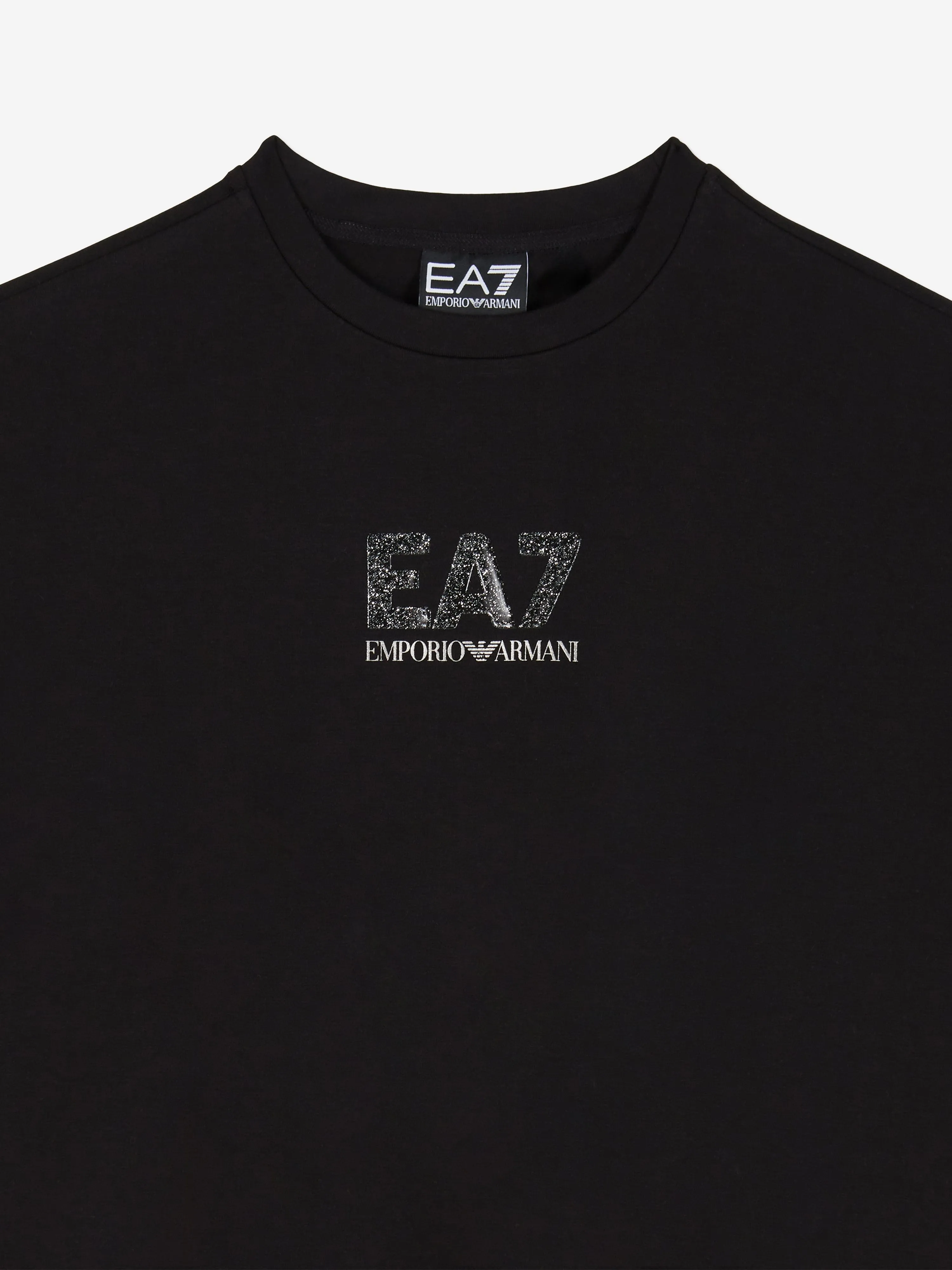 Girls Logo Jersey Dress in Black