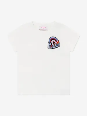 Girls Logo T-Shirt in Ivory