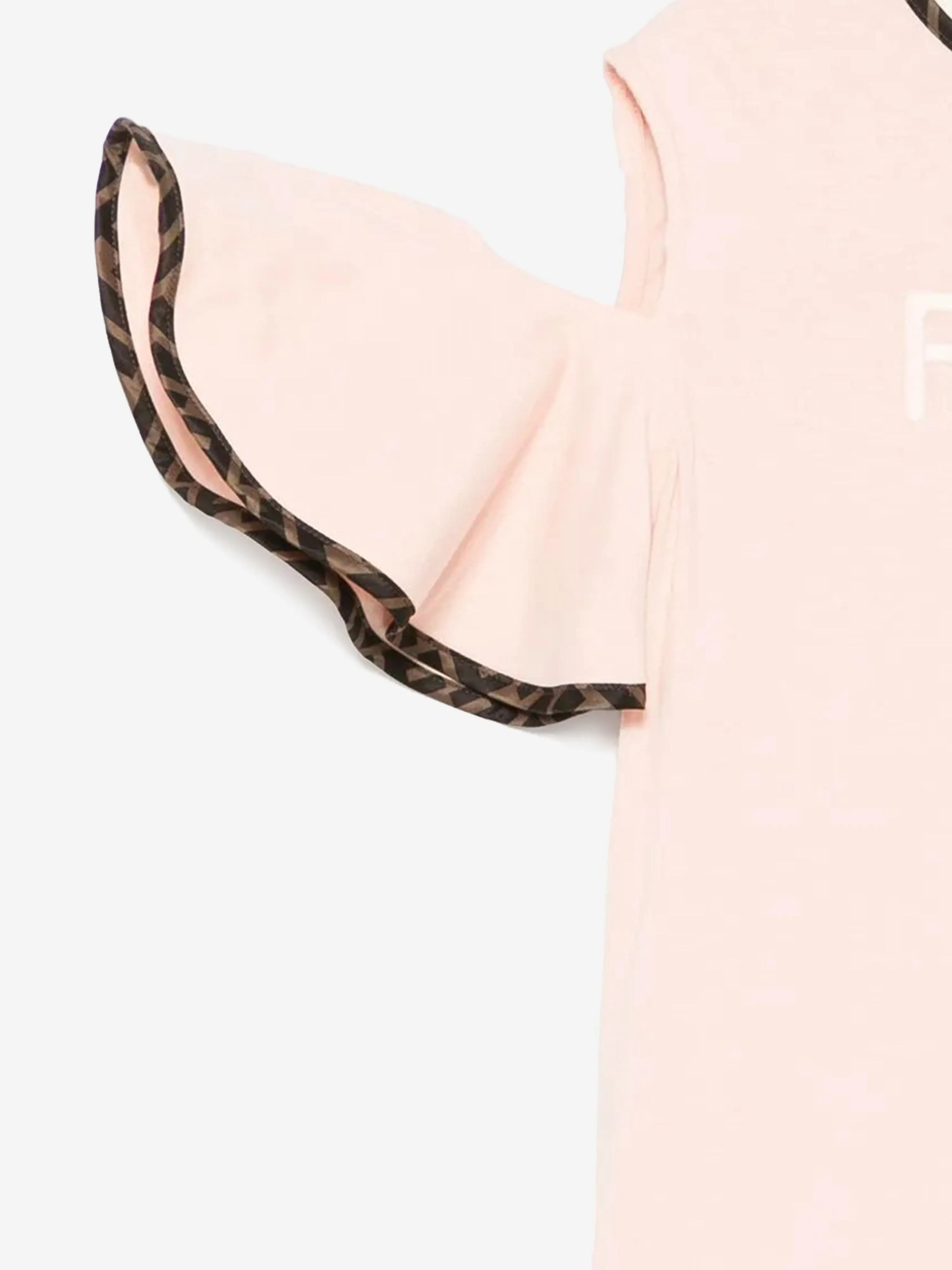 Girls Off The Shoulder Jersey Dress in Pink