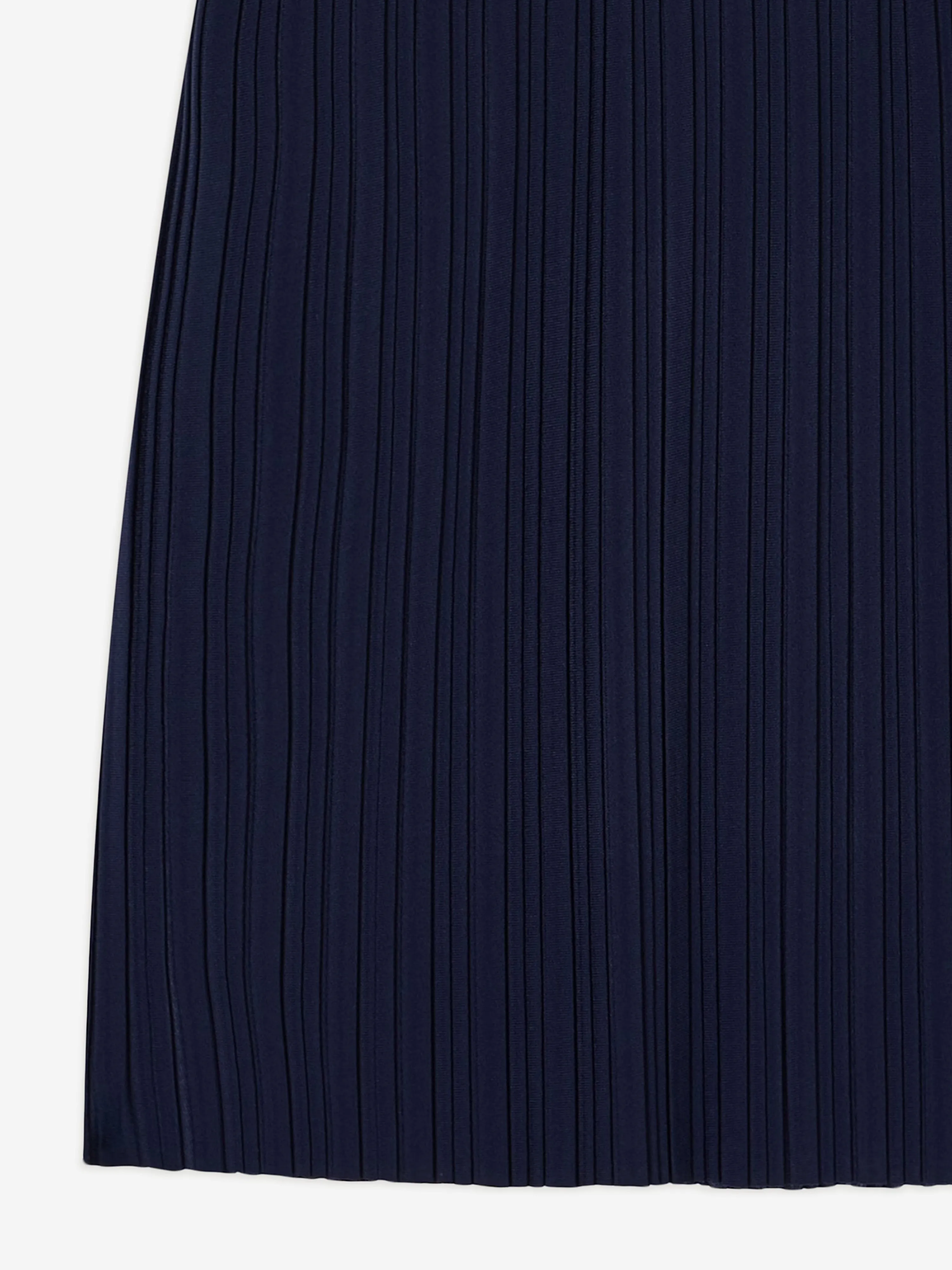 Girls Pleated Polo Dress in Ivory